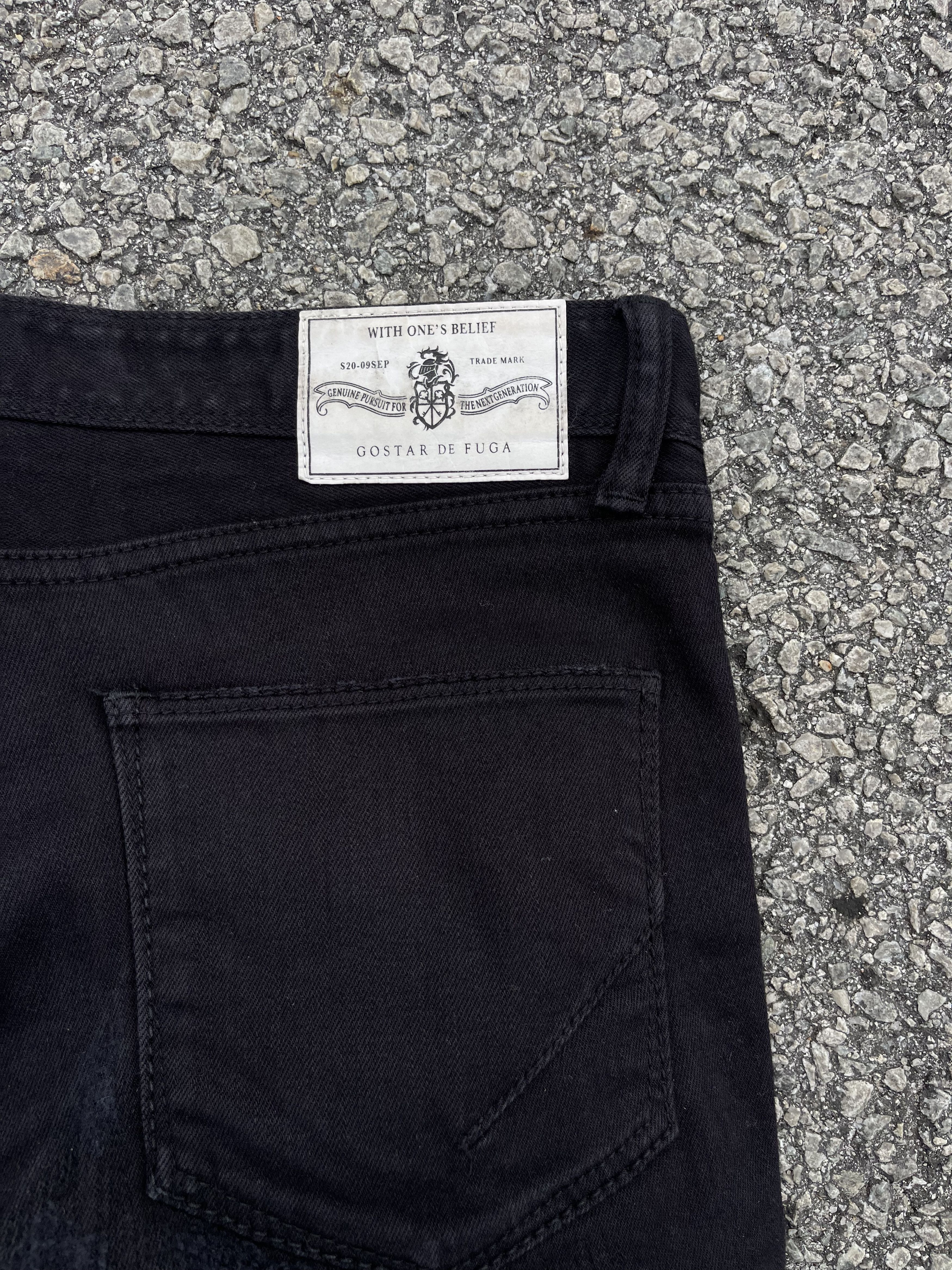 GOSTAR DE FUGA Gostar De Fuga Ripped Black Denim Skinny Outfits Size US 30 / EU 46 - 22 Thumbnail