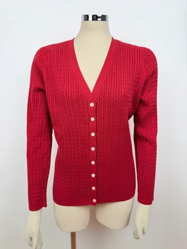 Lauren Ralph Lauren Cardigan Ralph Lauren Rosso Donna L Size L / US 10 / IT 46 - 1 Thumbnail