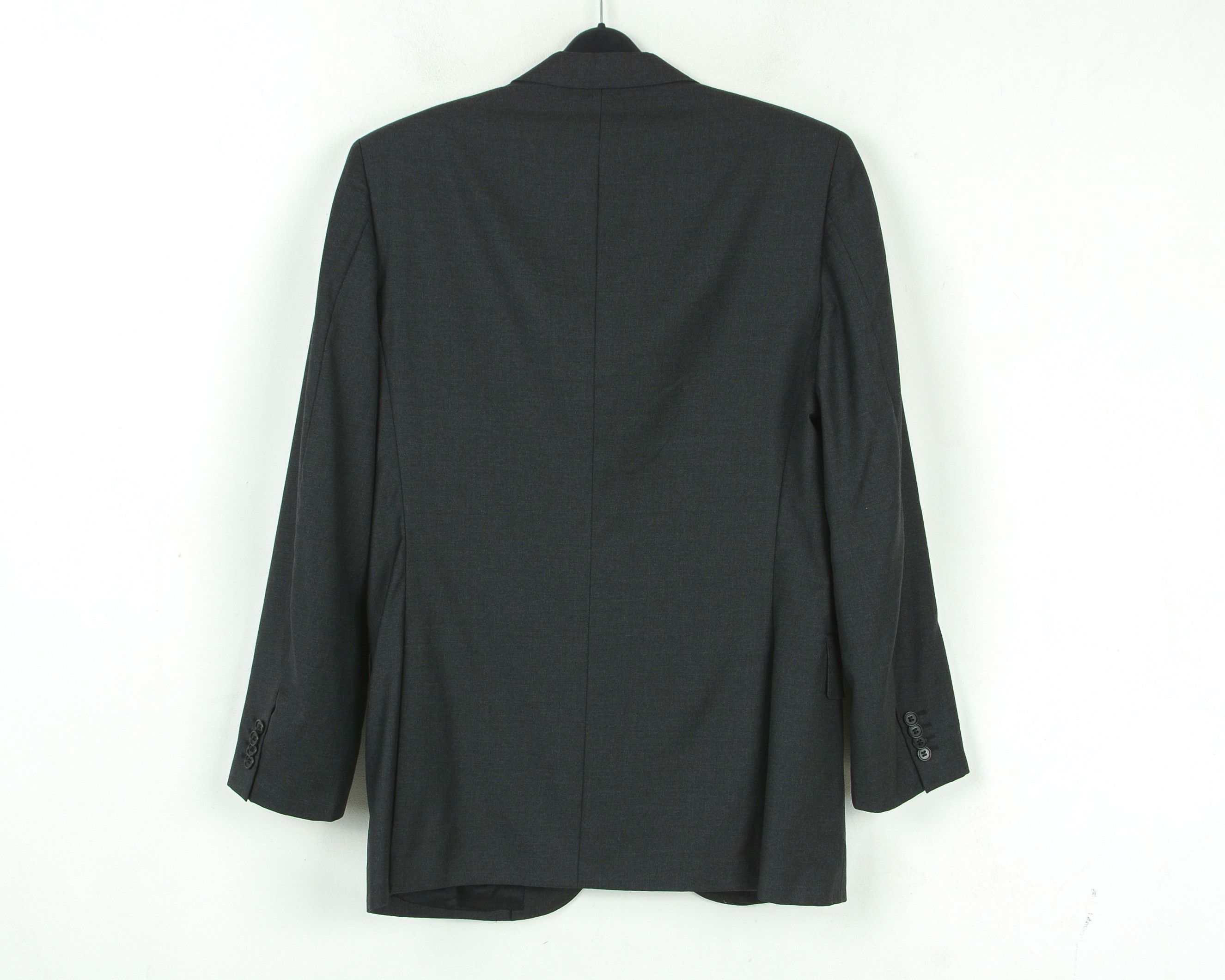 Designer TORNABUONI $980 Luxury Charcoal Italian Wool Blazer Jacket Size 38R - 4 Thumbnail