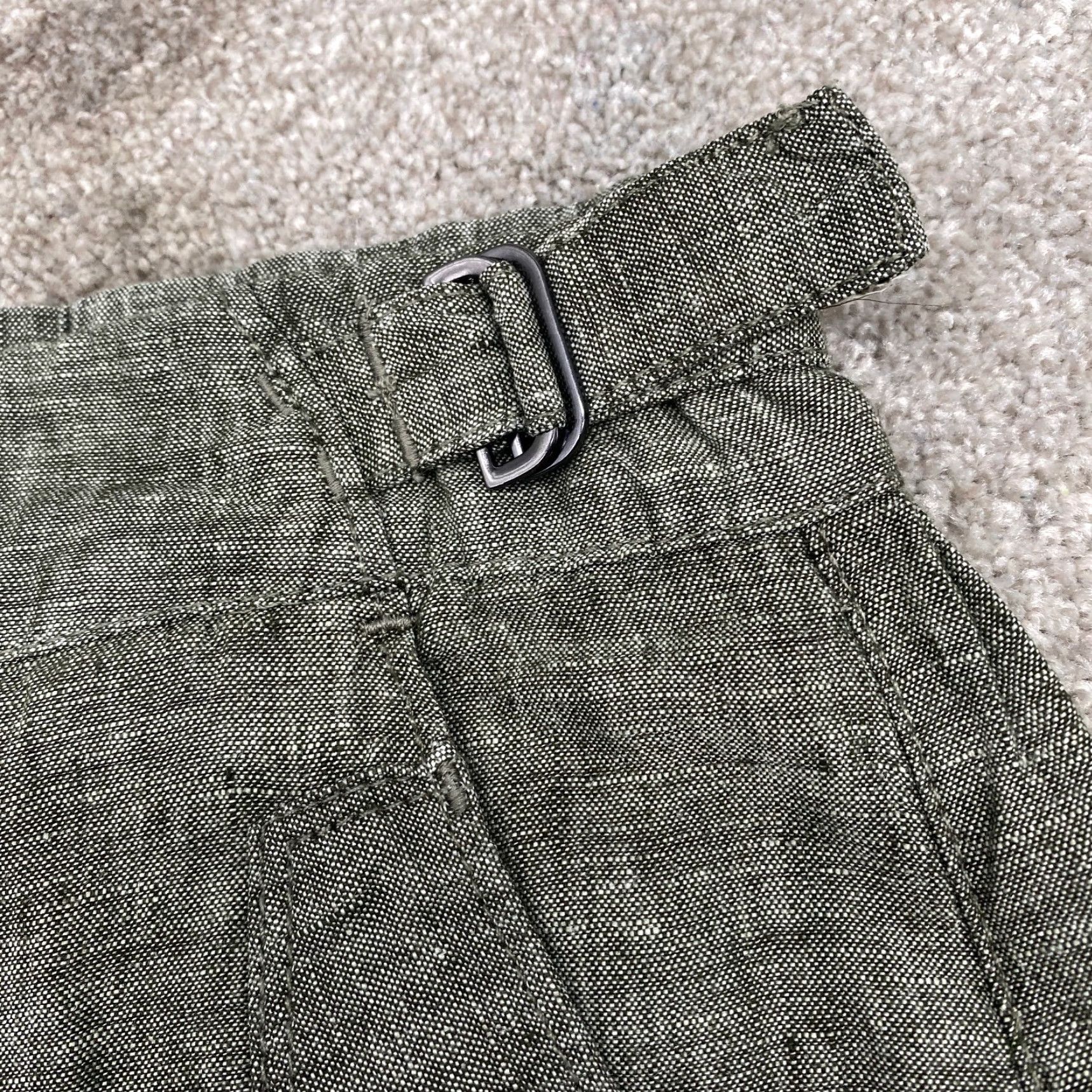 Athleta Athleta Shorts Women 100% Linen Green Size 6 Elastic Waistband Pockets Activewear 6.5 Inseam Size 28" / US 6 / IT 42 - 4 Thumbnail
