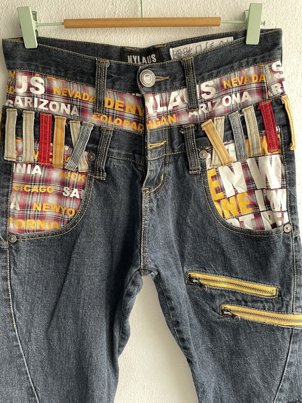 Hysteric Glamour × Japanese Brand Y2k Nylaus jeans Double Waist Ankle denim American state Size US 30 / EU 46 - 4 Thumbnail