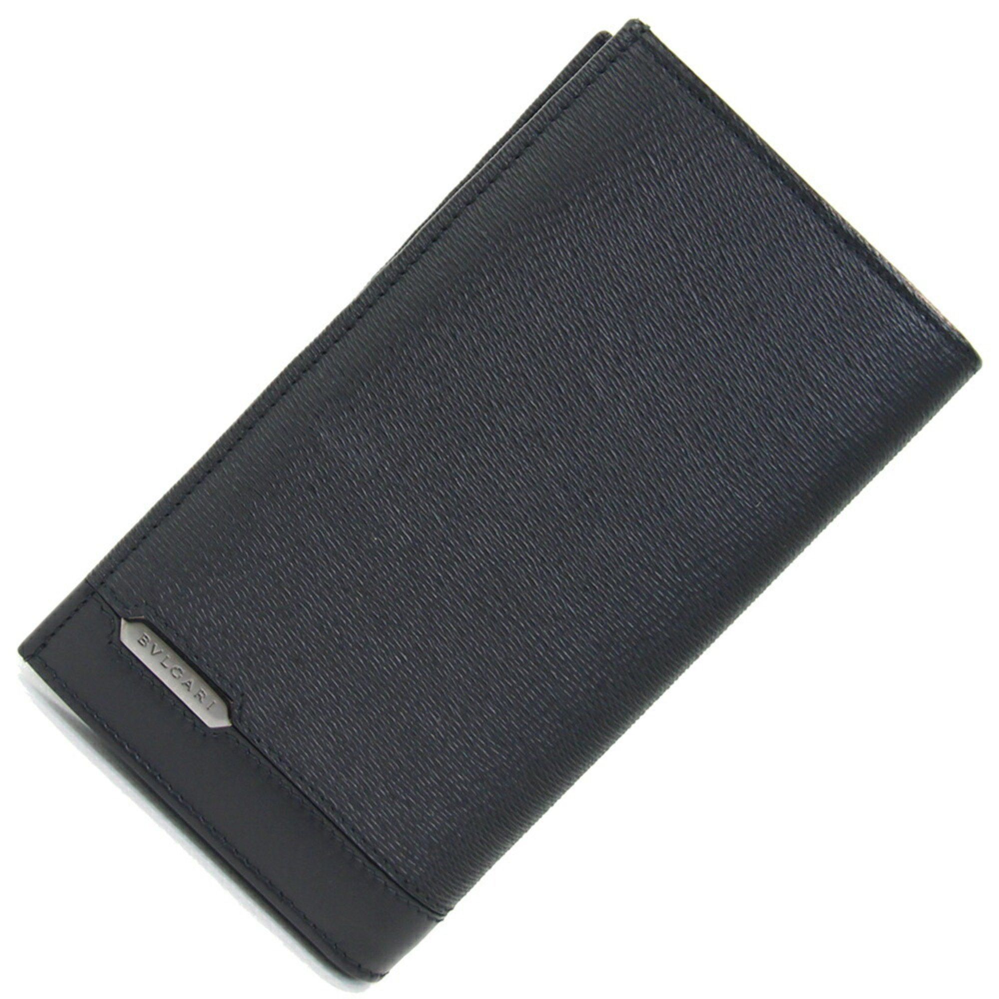 Bvlgari BVLGARI Bi-fold Long Wallet Serpenti Scaglie Man 284708 Black Leather Men's Size ONE SIZE - 1 Thumbnail