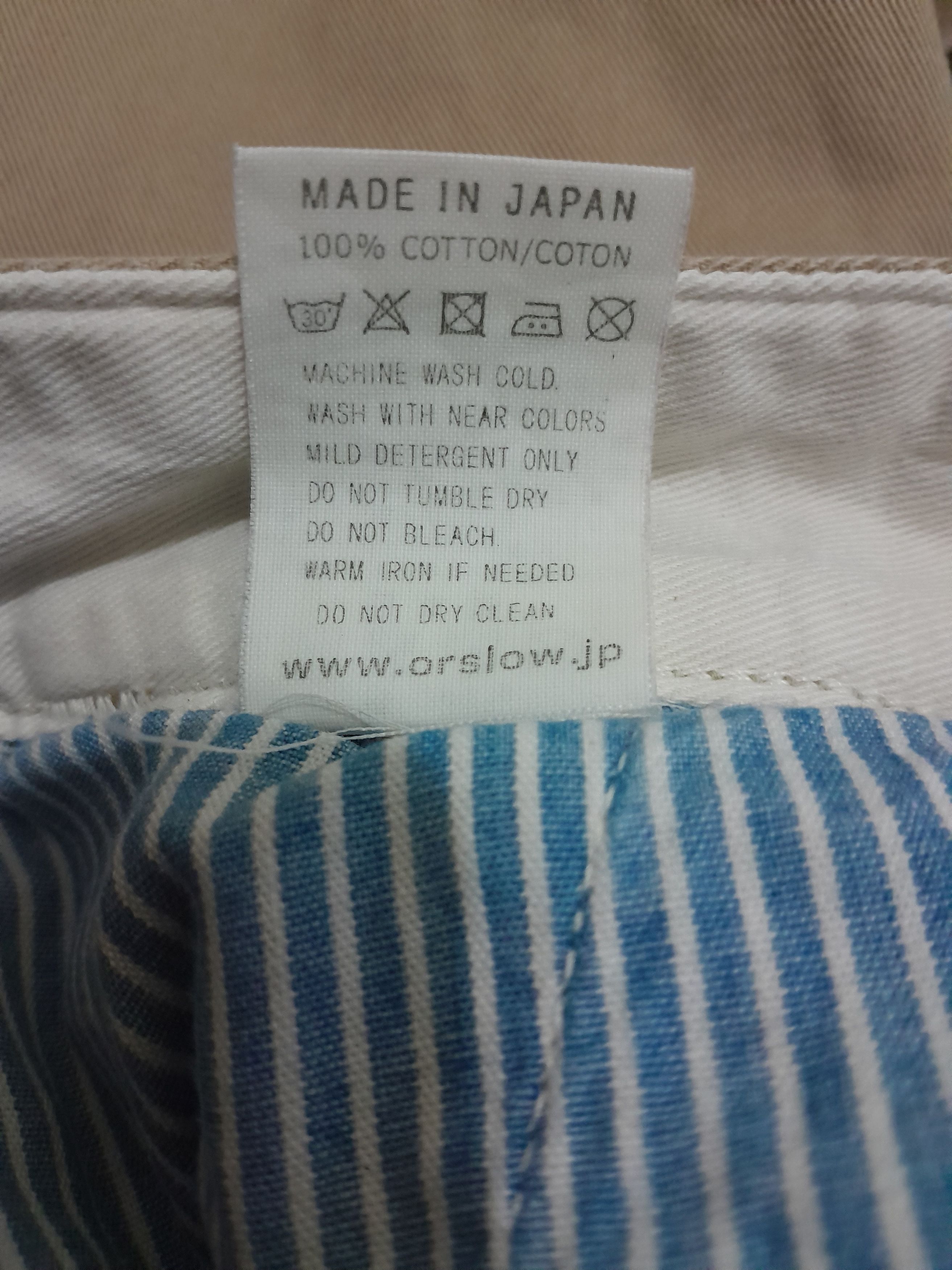 Japanese Brand Orslow 1 tuck pleated cropped pants Size US 32 / EU 48 - 6 Thumbnail