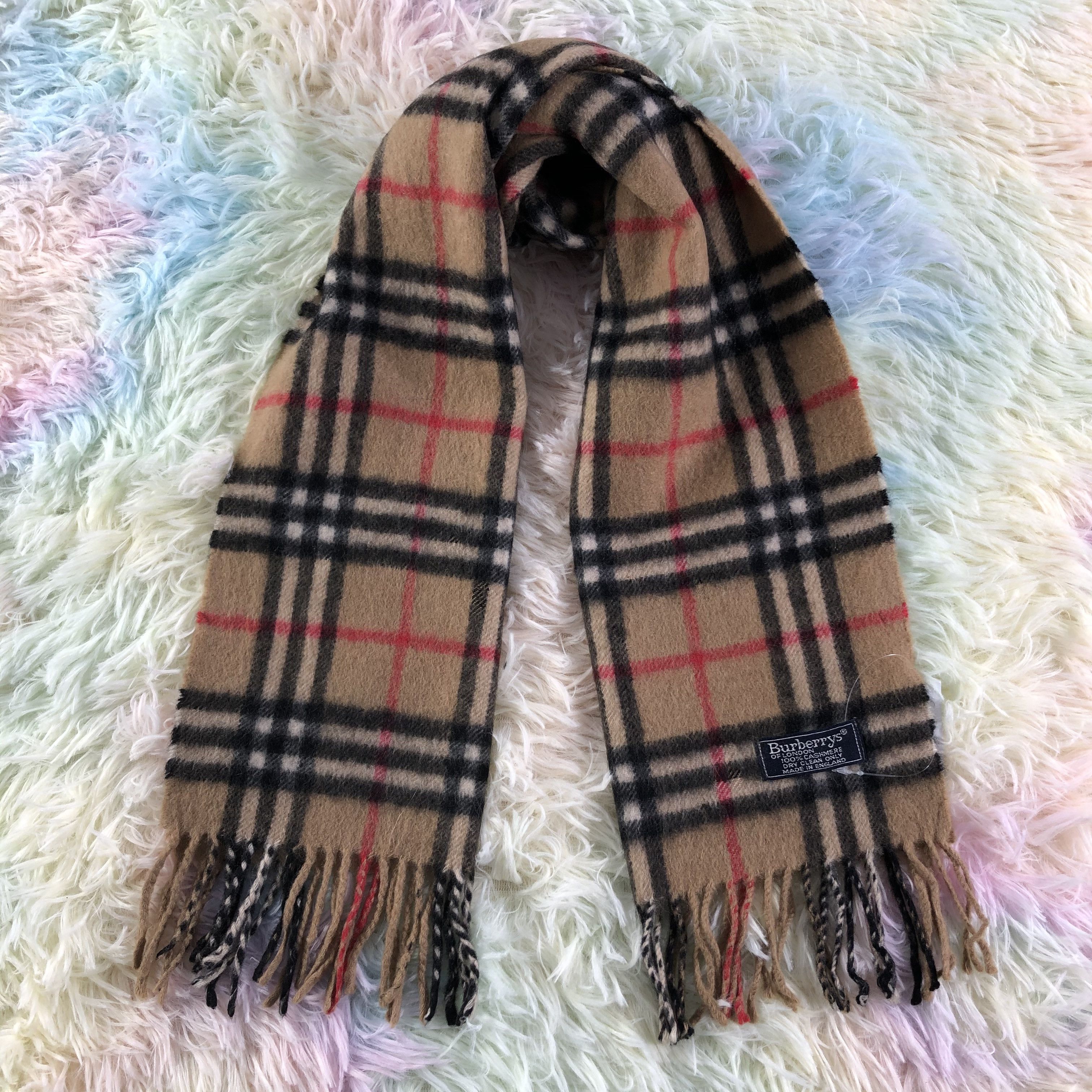 Burberry × Vintage Burberry Scarf / Muffler / Neckwear - KM438 Size ONE SIZE - 1 Thumbnail