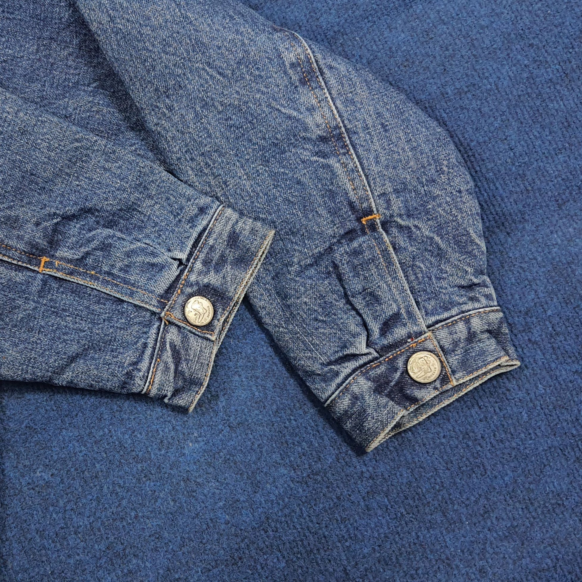 Vintage BOBSON Japan Denim Chore Jacket Blanket Lined Native Tribal Size US L / EU 52-54 / 3 - 12 Thumbnail