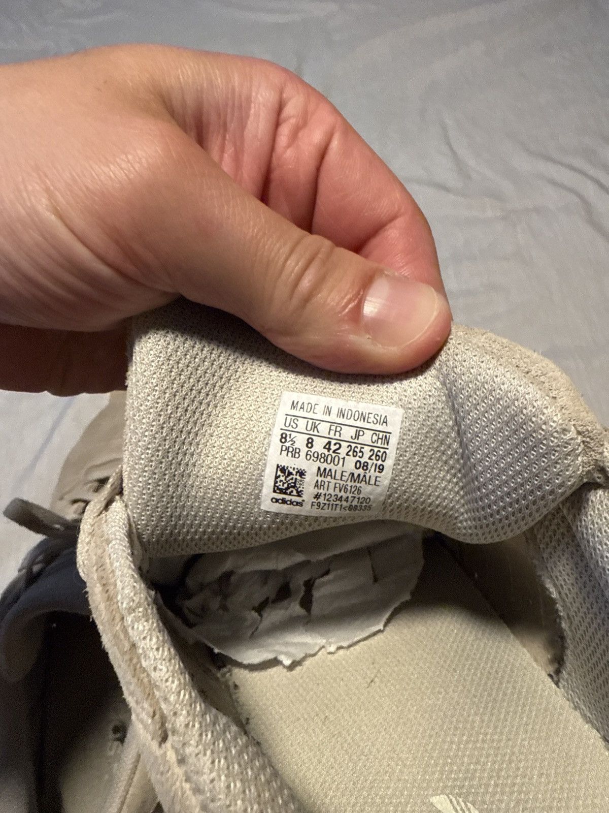 Adidas Yeezy Powerphase “Clear brown” Size US 8.5 / EU 41-42 - 3 Thumbnail