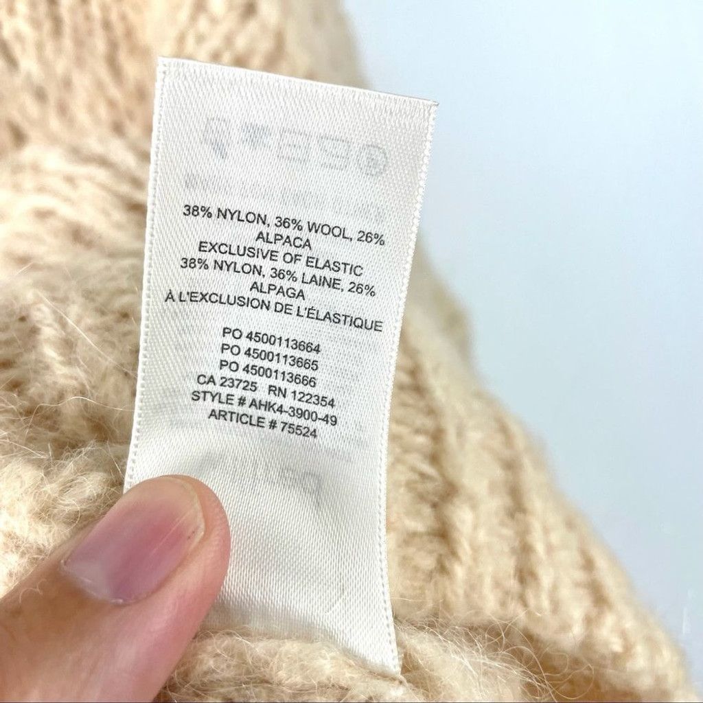 Aritzia Wilfred Lune Cream Alpaca Wool Cropped Sweater Size XXS Size XXS / US 00 / IT 34 - 10 Thumbnail