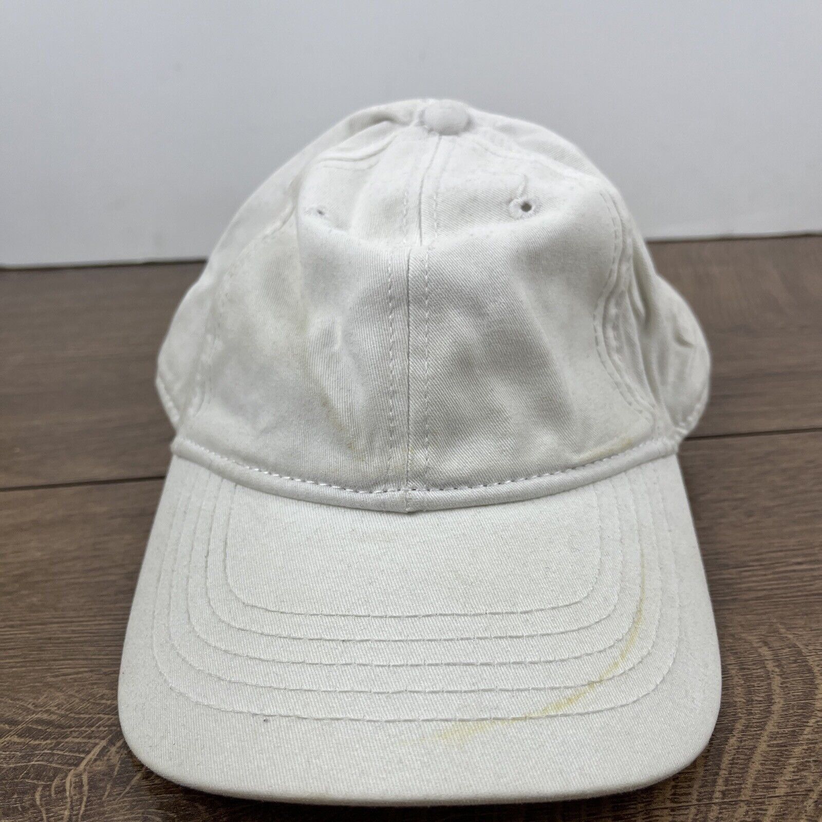 Other Plain White Hat White Hat Adjustable Adult Size Hat White Ca Size ONE SIZE - 5 Thumbnail