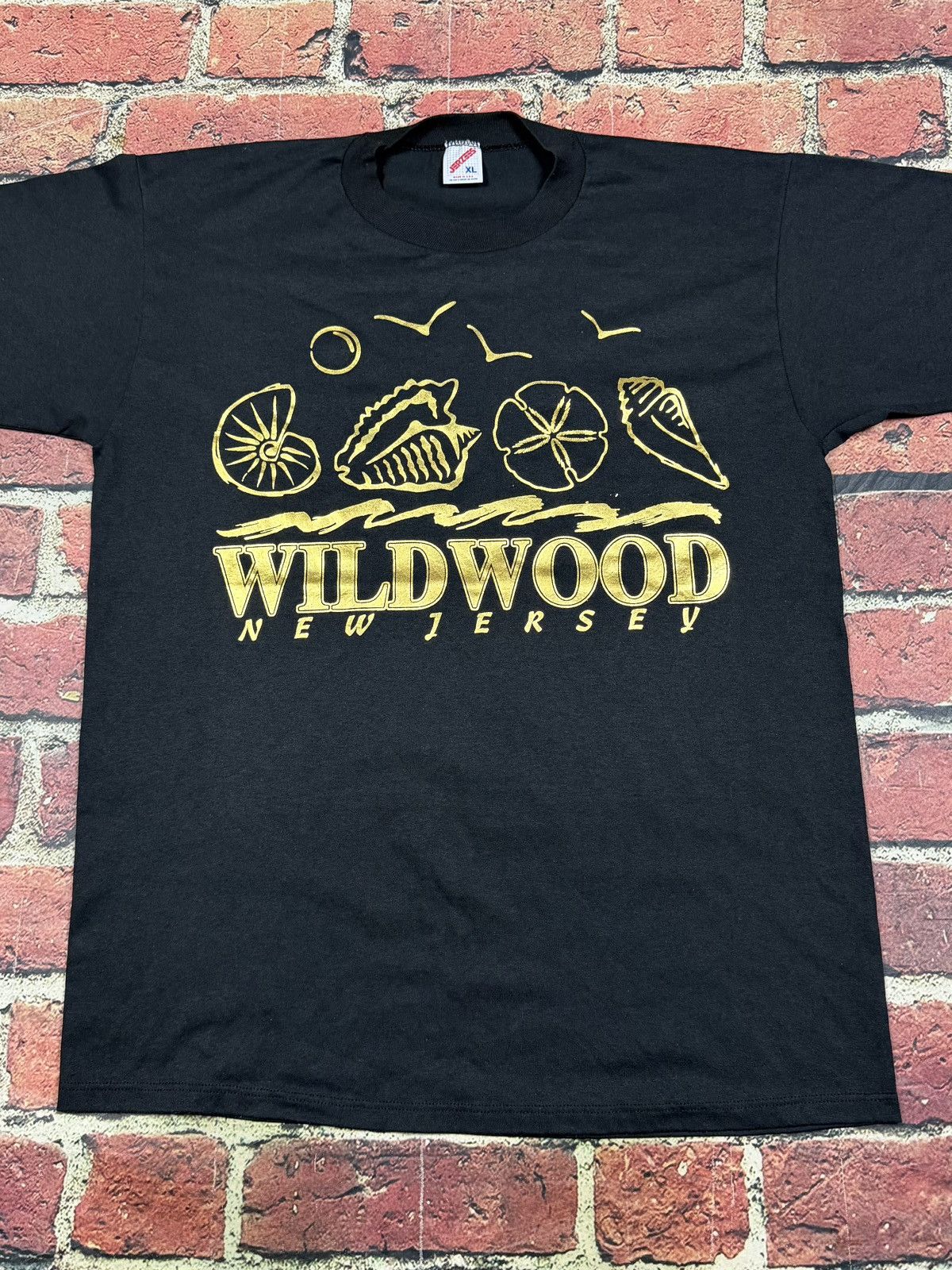 Jerzees Vintage Wildwood New Jersey Tee Beach Seashell Single Stitch Size US XL / EU 56 / 4 - 2 Thumbnail