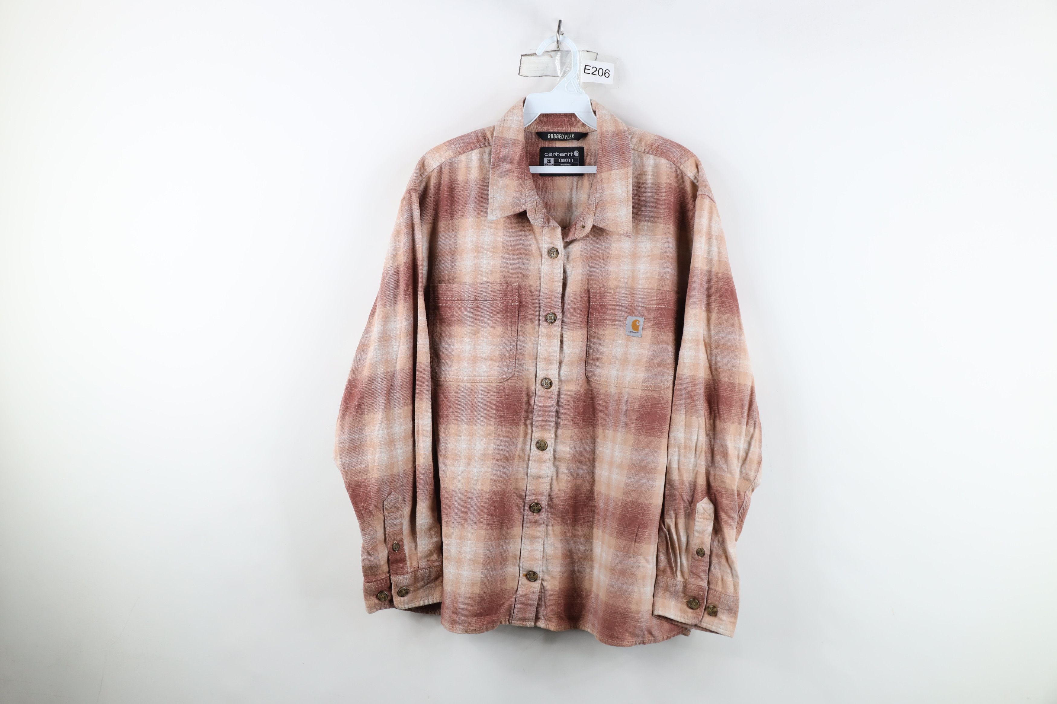 Carhartt Vintage Y2K Carhartt Flex Flannel Collared Button Shirt Size XXL / US 16-18 / IT 52-54 - 1 Thumbnail