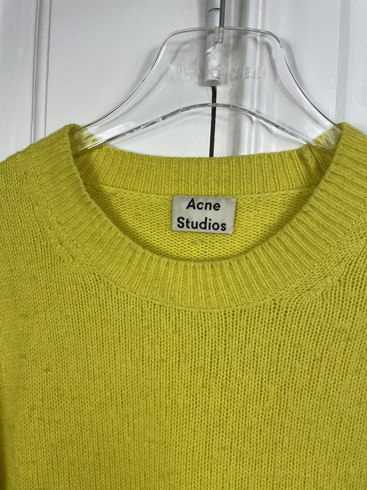 Acne Studios Acne Studios 🔥 peele neon yellow sweater distressed Size US S / EU 44-46 / 1 - 3 Thumbnail