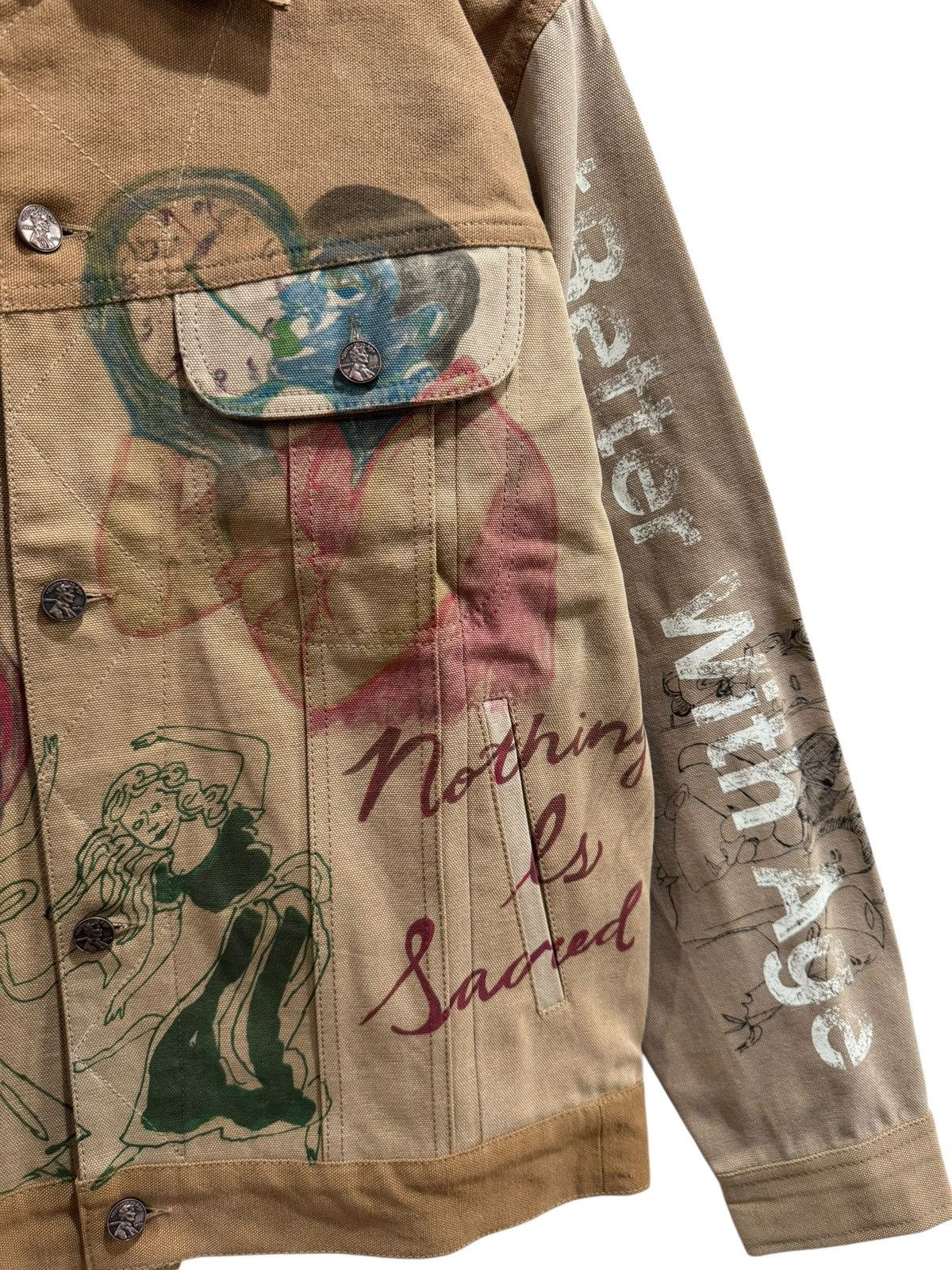 Better With Age Better With Age Harrison Reconstructed Work Jacket Khaki Size US M / EU 48-50 / 2 - 4 Thumbnail