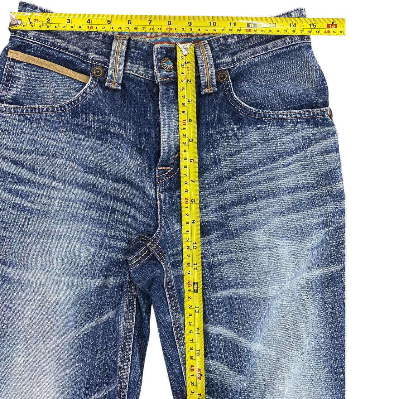 Edwin Edwin Faded Wash Ripped Whiskered Style Loose Jeans Size US 30 / EU 46 - 9 Thumbnail