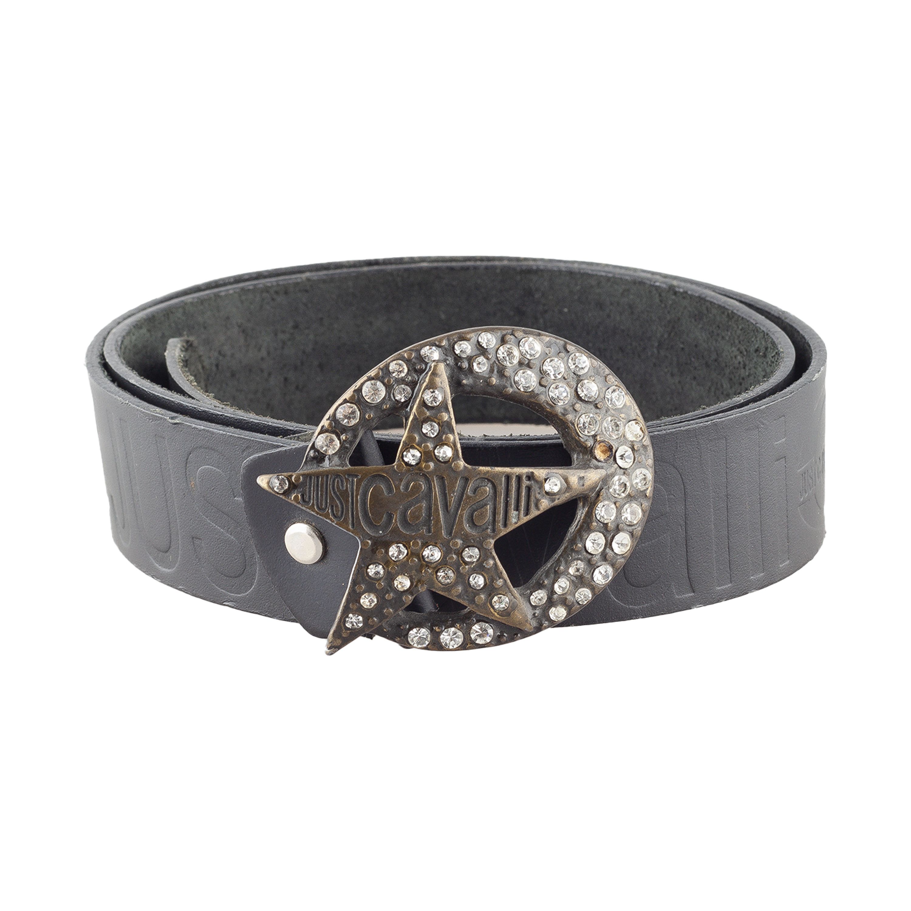 Just Cavalli Just Cavalli Leather Vintage Star Belt (100 CM) Size ONE SIZE - 1 Thumbnail
