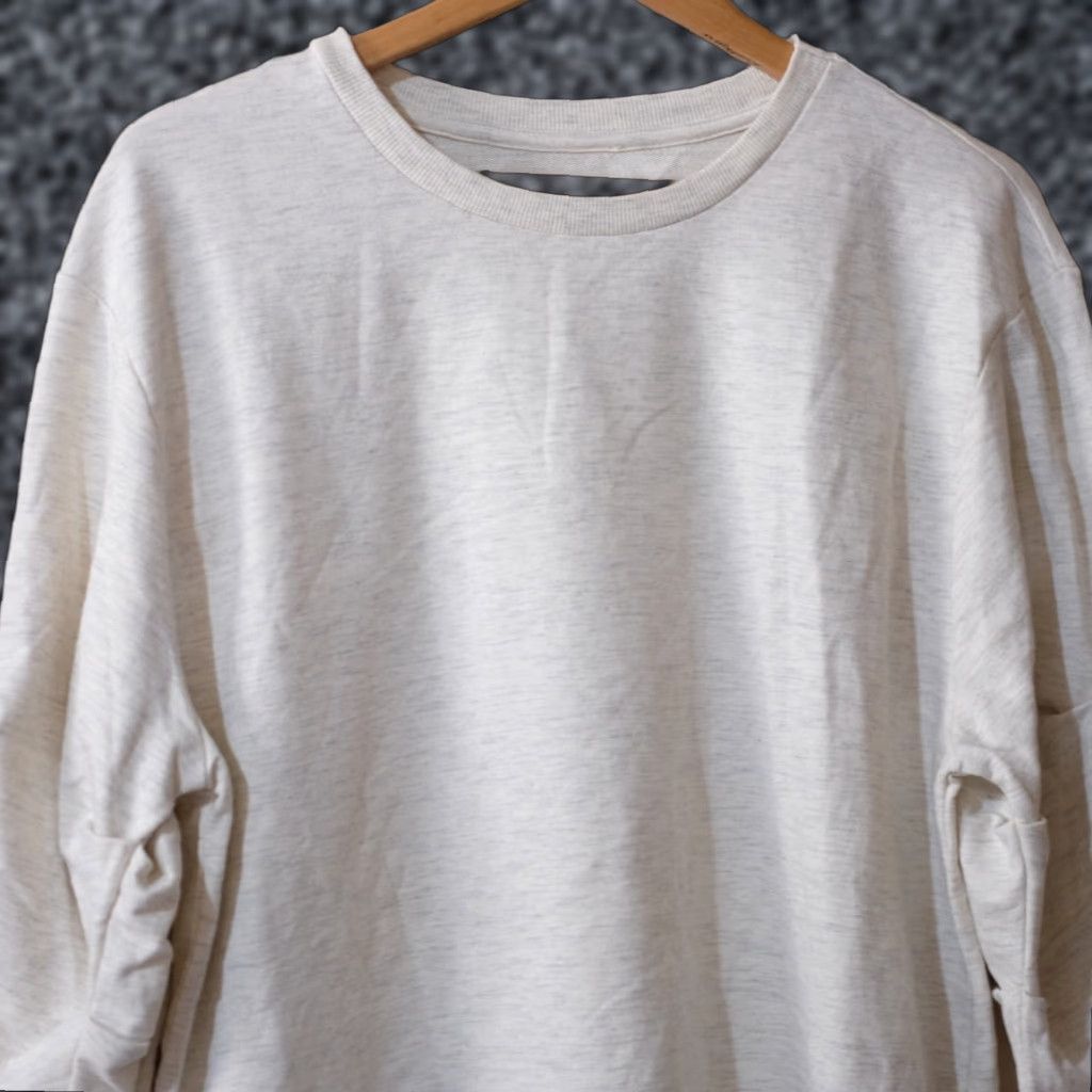 Vintage NWOT Black Rivet Pullover Sweatshirt Beige Crew Neck Women's L Sweatshirt Size L / US 10 / IT 46 - 1 Thumbnail