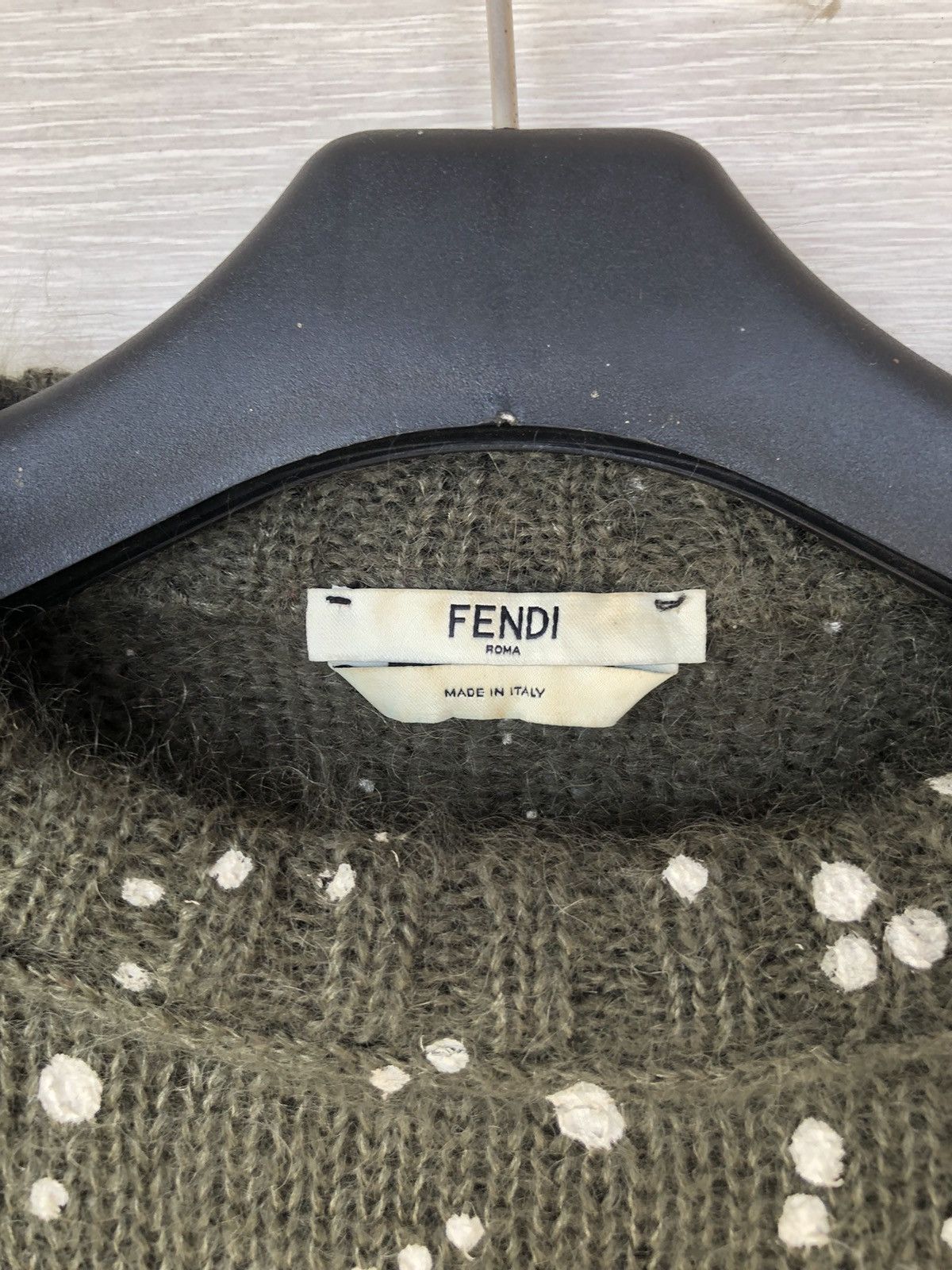 Fendi FENDI GREEN POLKADOT SWEATERS Size US M / EU 48-50 / 2 - 7 Thumbnail