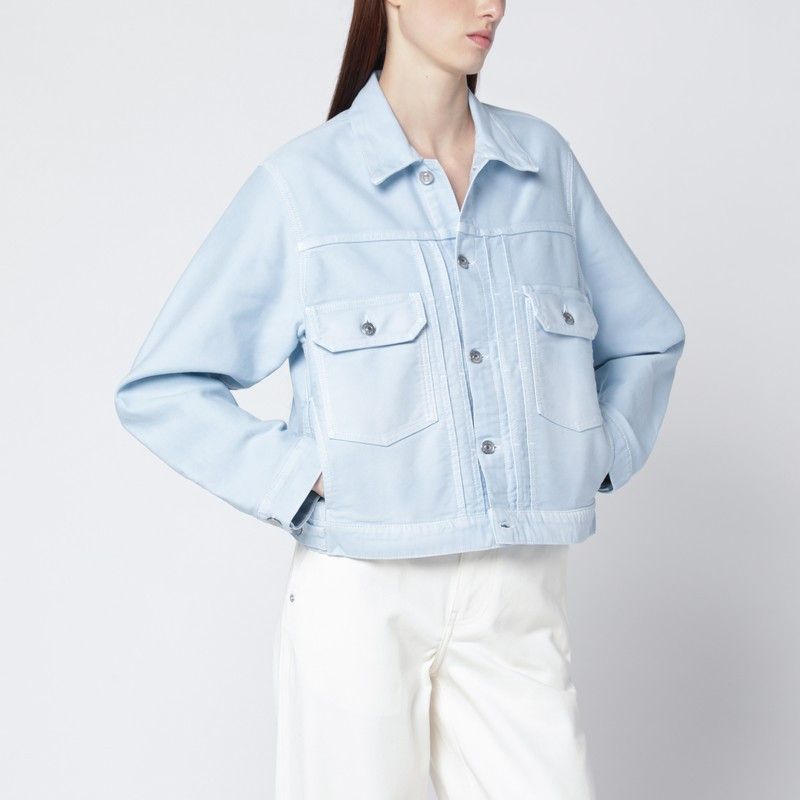 Victoria Beckham Victoria Beckham Light Blue Denim Jacket Size M / US 6-8 / IT 42-44 - 1 Thumbnail