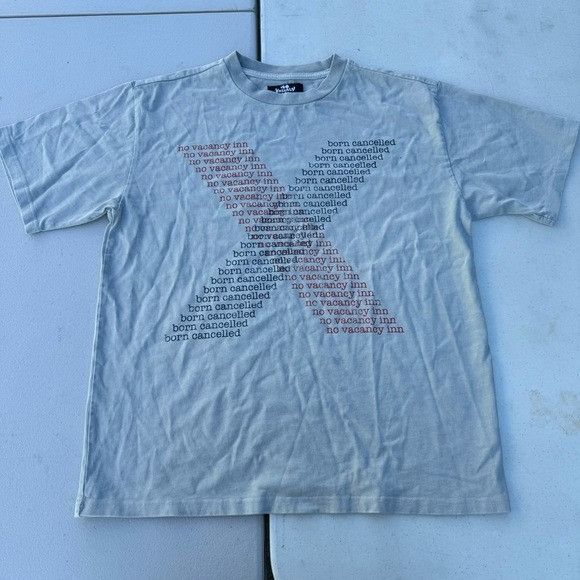 Designer × No Vacancy Inn NEW NO VACANCY INN BORN CANCELLED T-SHIRT SZ SMALL S Size US S / EU 44-46 / 1 - 2 Thumbnail