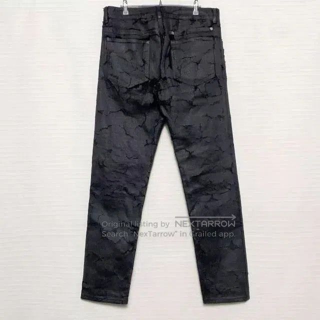 Givenchy Givenchy MMW Crackle Distressed Wax Jeans. Size US 33 - 2 Thumbnail