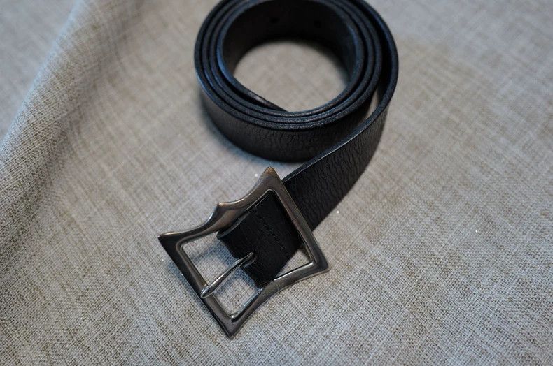 Saint Laurent Paris vintage saint laurent black leather buckle belt Size ONE SIZE - 1 Thumbnail
