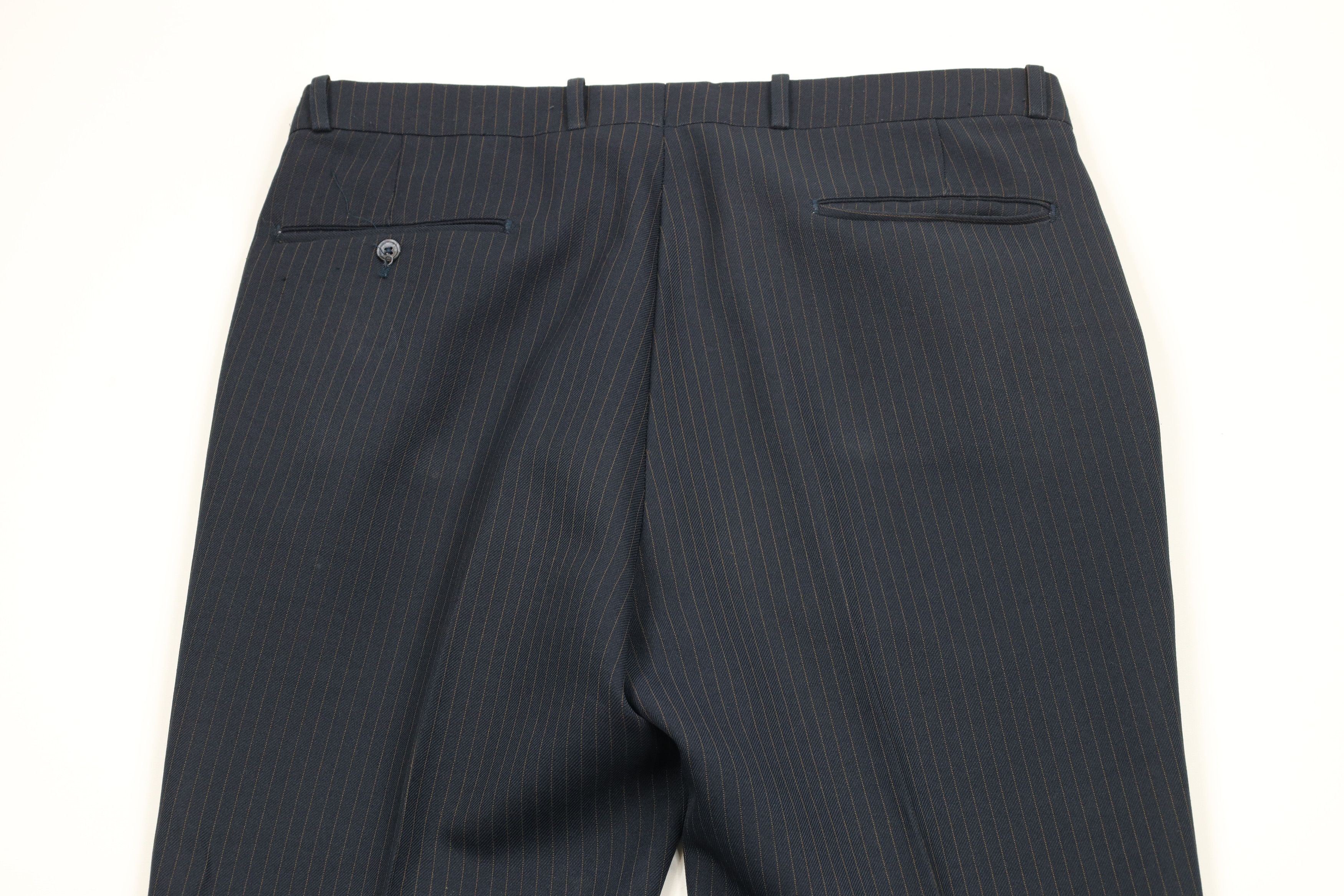 Vintage Vintage 70s Streetwear Knit Wide Leg Chino Pants Blue USA Size US 34 / EU 50 - 11 Thumbnail