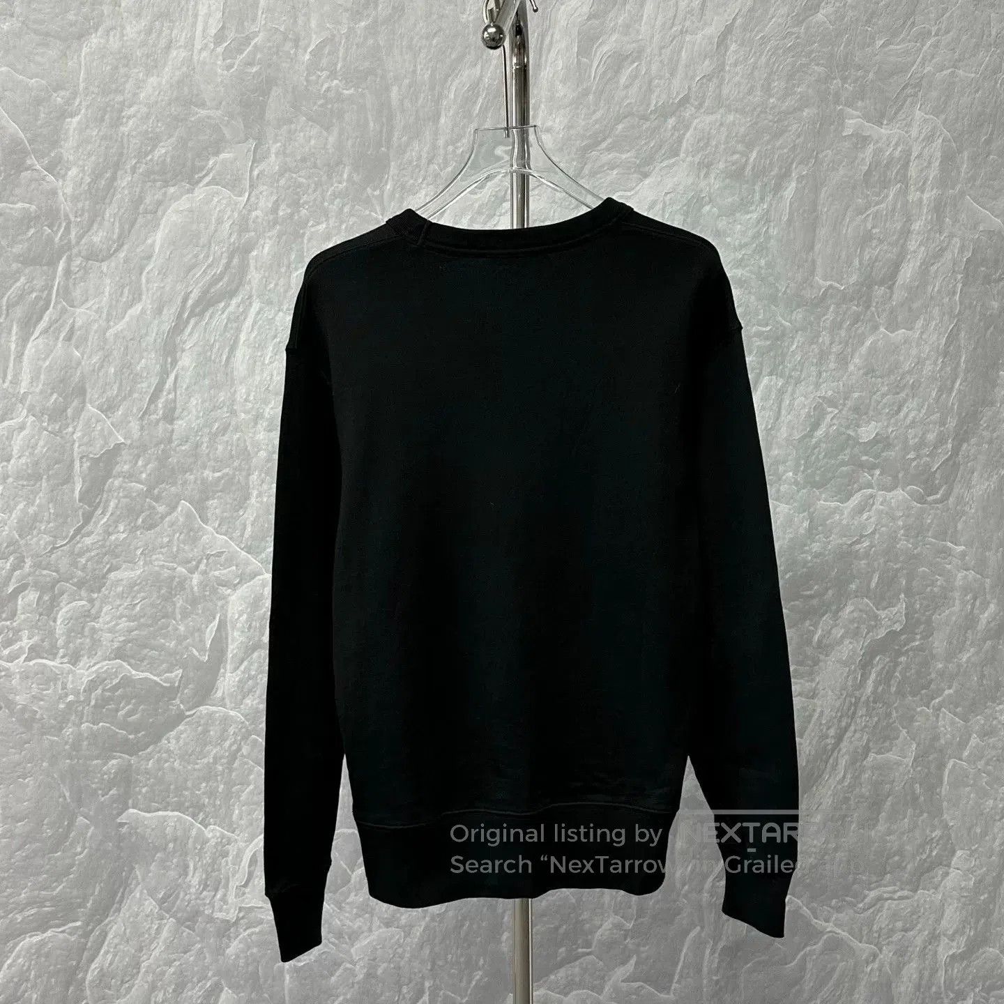 Acne Studios black embroidered logo sweatshirt by Acne Studios. Size US S / EU 44-46 / 1 - 4 Thumbnail