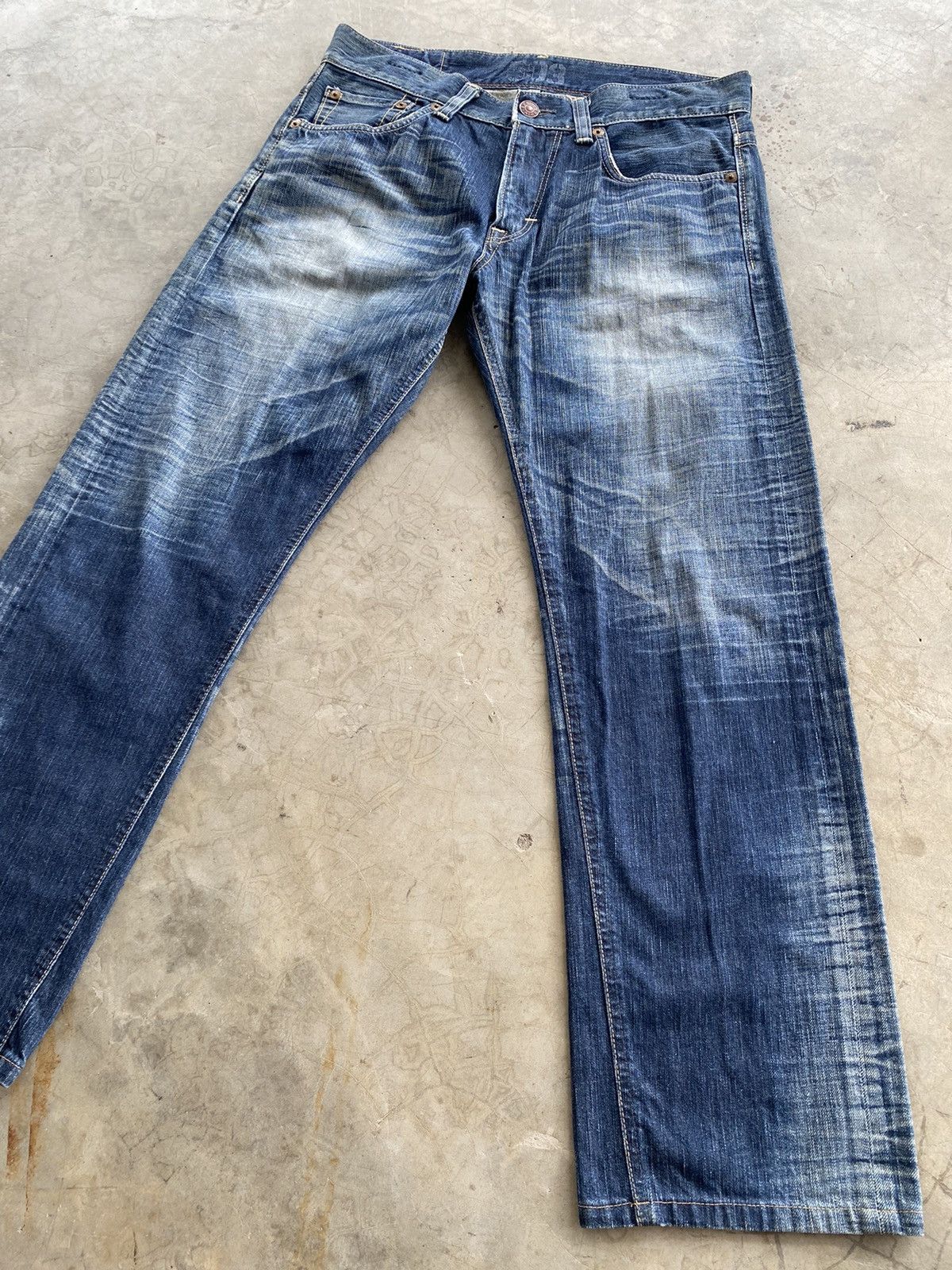 Edwin × Japanese Brand Baggy Jeans Vintage Edwin 503 Distressed Size US 34 / EU 50 - 9 Thumbnail