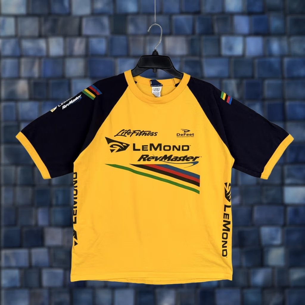 Vintage Avanti Collection Shirt Mens XL Yellow LeMond RevMaster Life Fitness Cycling Tee Size US XL / EU 56 / 4 - 1 Thumbnail