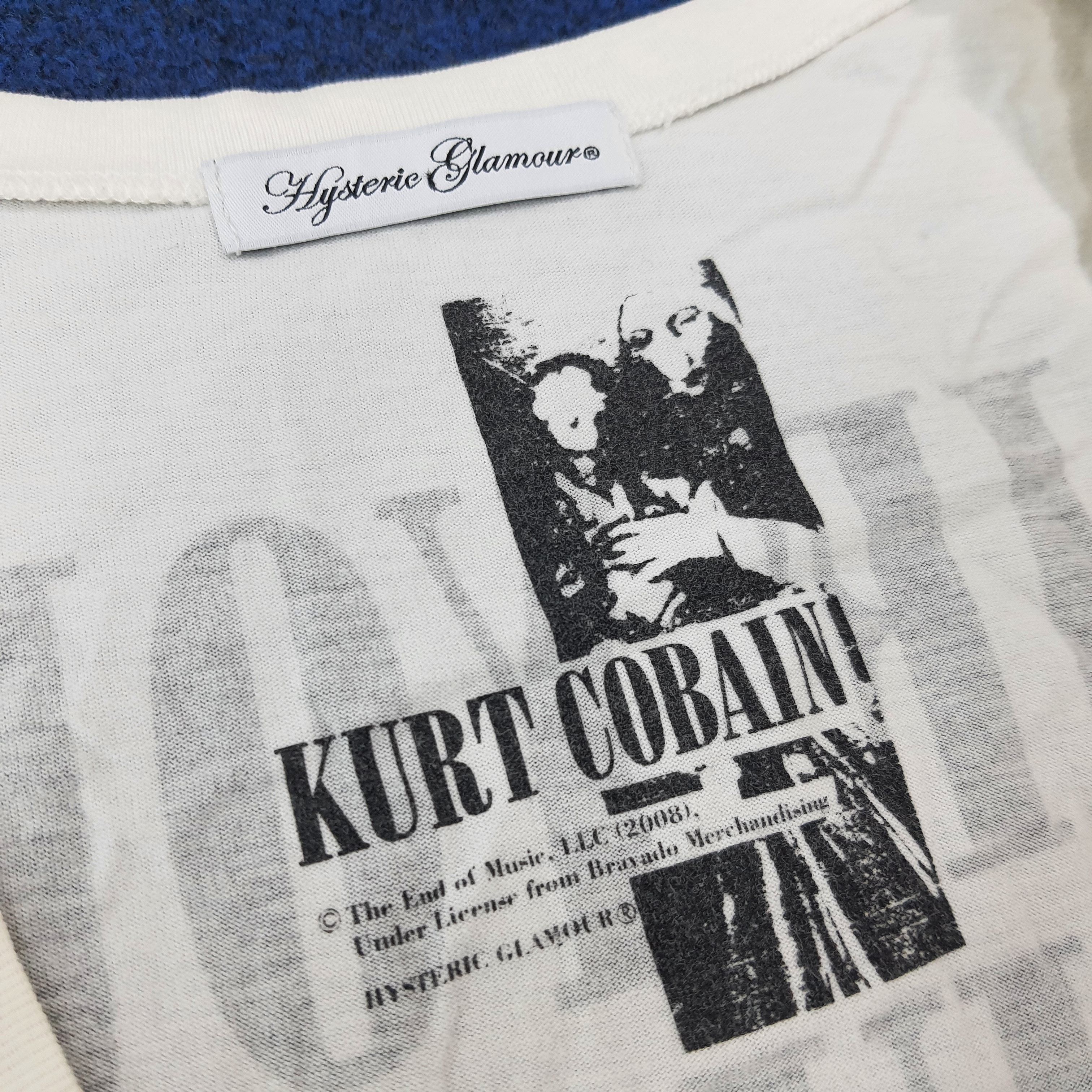 Hysteric Glamour Vintage Hysteric Glamour Kurt Cobain Nirvana TankTop C276N34 Size S / US 4 / IT 40 - 7 Thumbnail