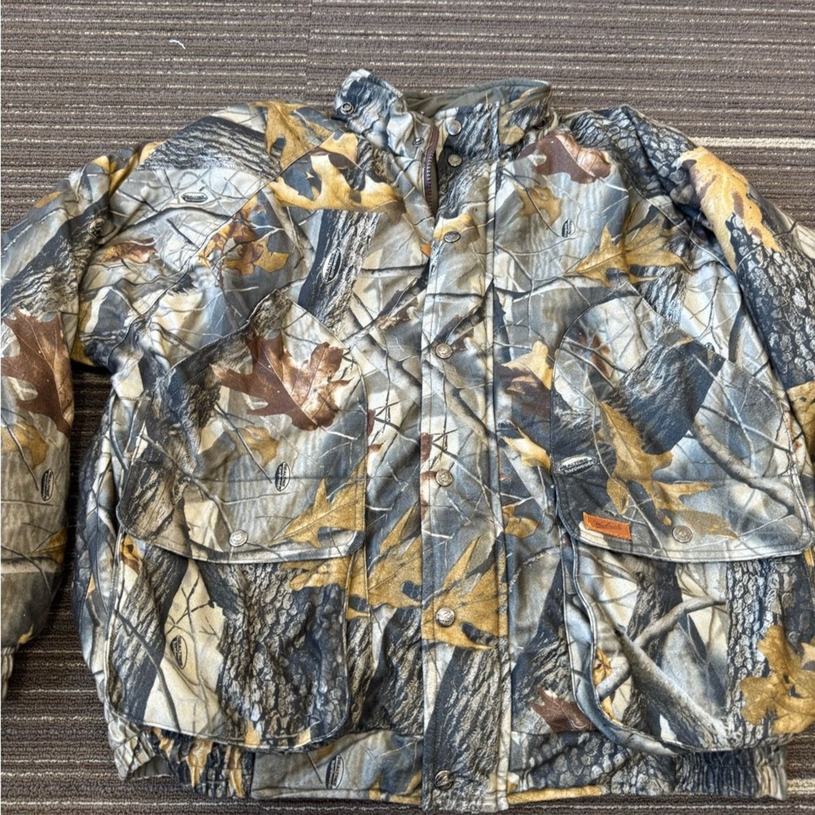 Realtree × Vintage × Woolrich Woolen Mills Woolrich Camouflage Puffer Jacket for Outdoor Activities Size US L / EU 52-54 / 3 - 2 Thumbnail