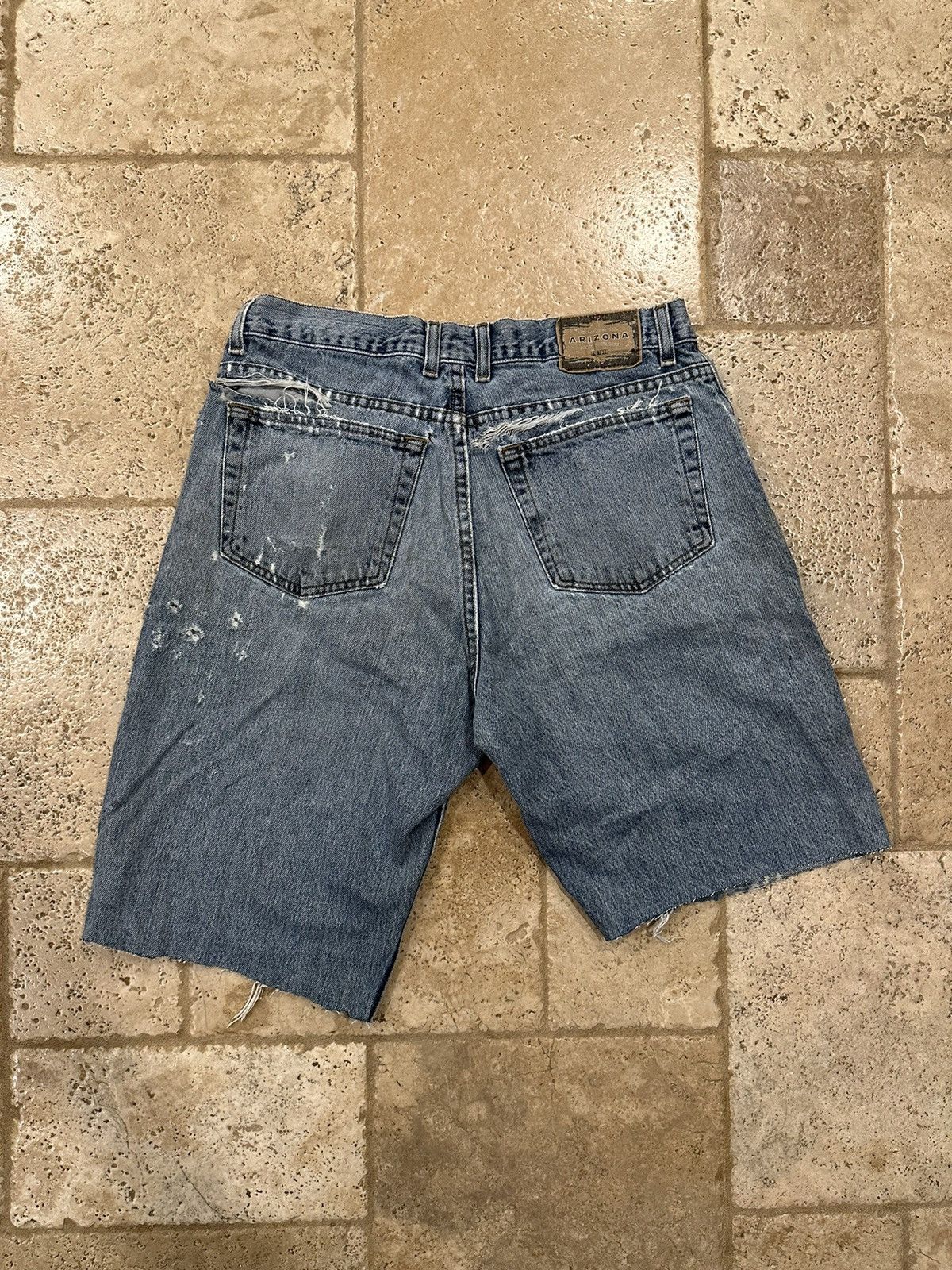 Arizona Jean Co. × Vintage Vintage Arizona Jean Company Jean Denim Painter Shorts Size US 34 / EU 50 - 2 Thumbnail