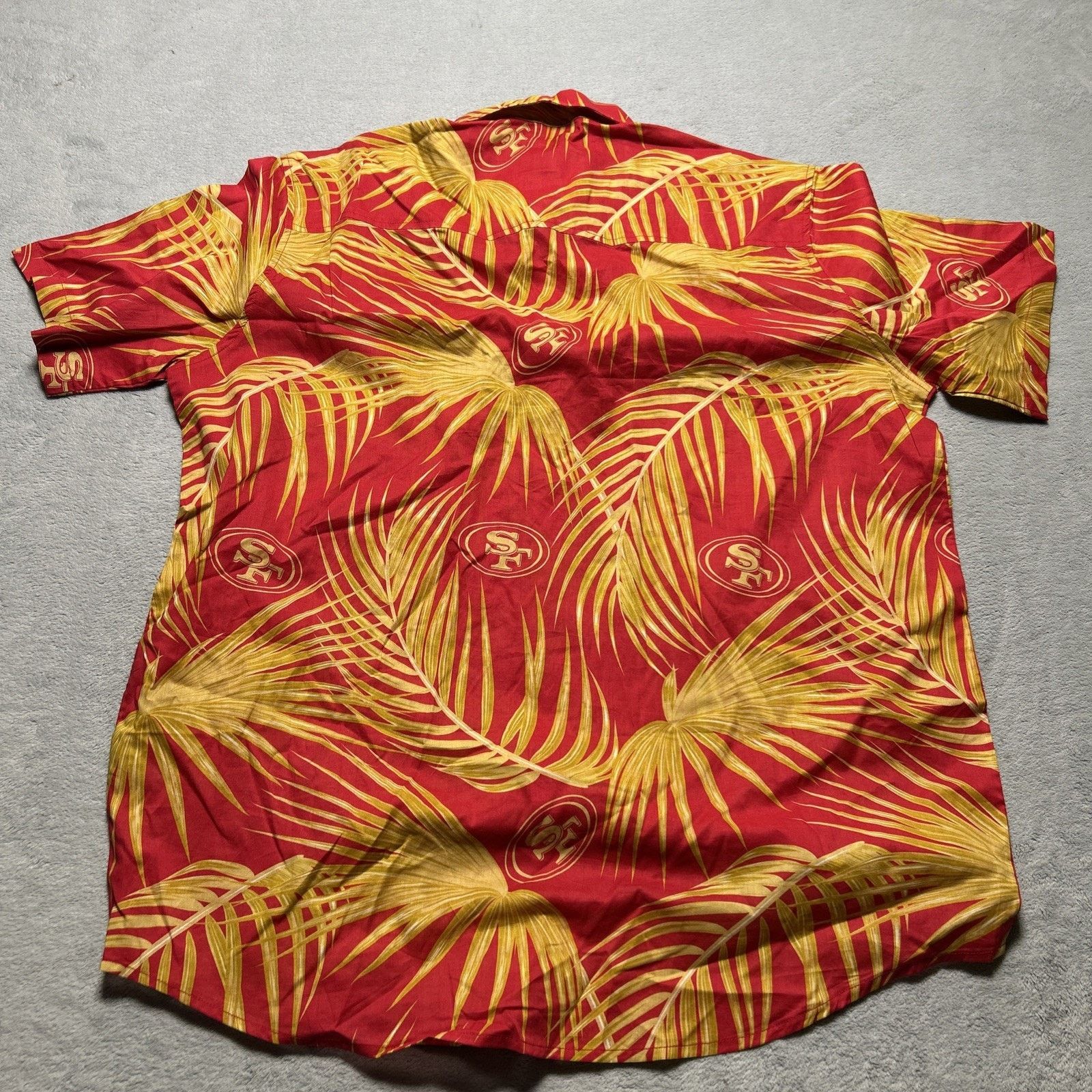 NFL NFL Team 49ers Hawaiian Button Up Shirt Mens Medium Floral Size US M / EU 48-50 / 2 - 11 Thumbnail
