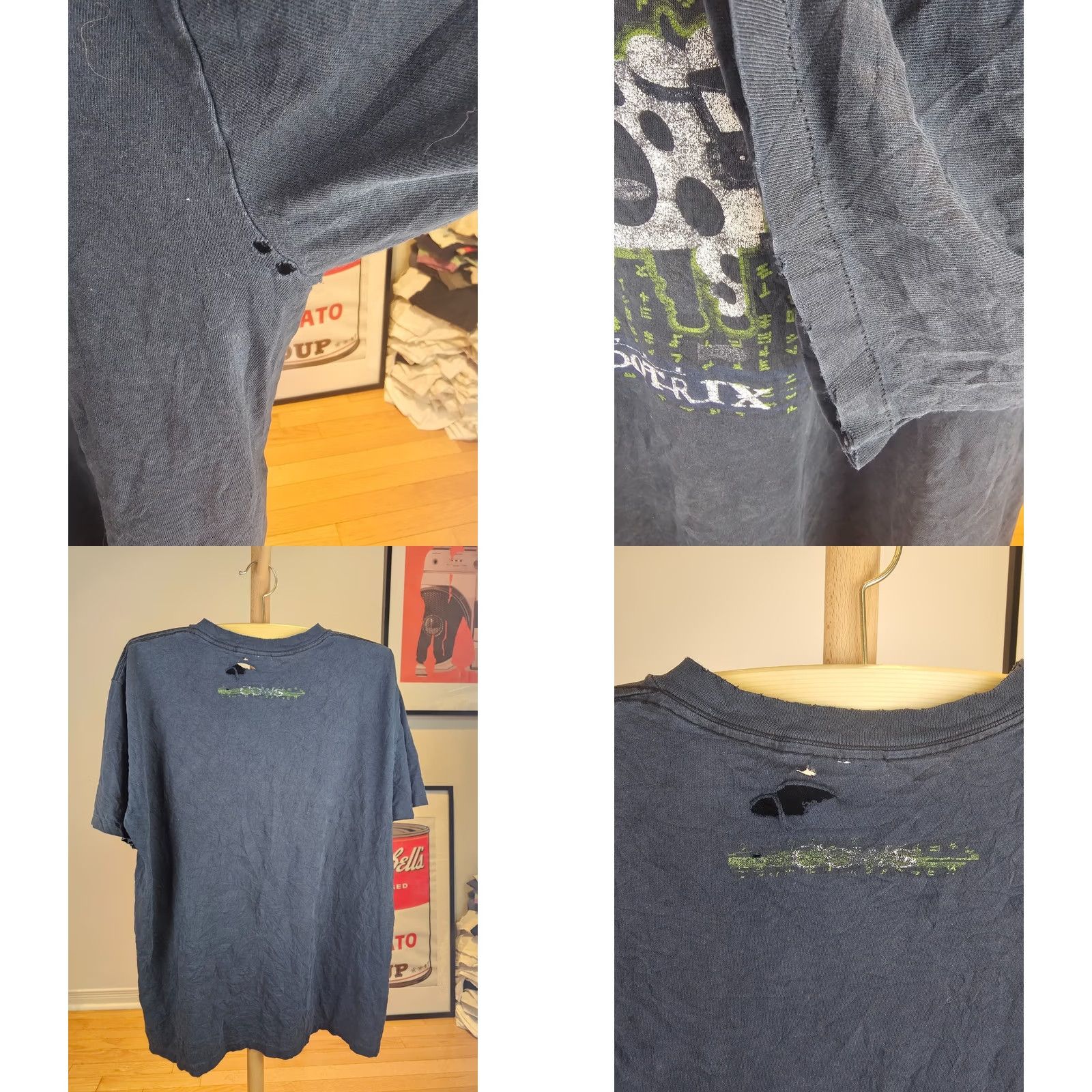Vintage VINTAGE MOOTRIX COW SINGLE STITCH BLACK COTTON T-SHIRT SZ XLARGE Shirt Adult XL Black Graphic Print Men Mens 90s Size US XL / EU 56 / 4 - 8 Thumbnail