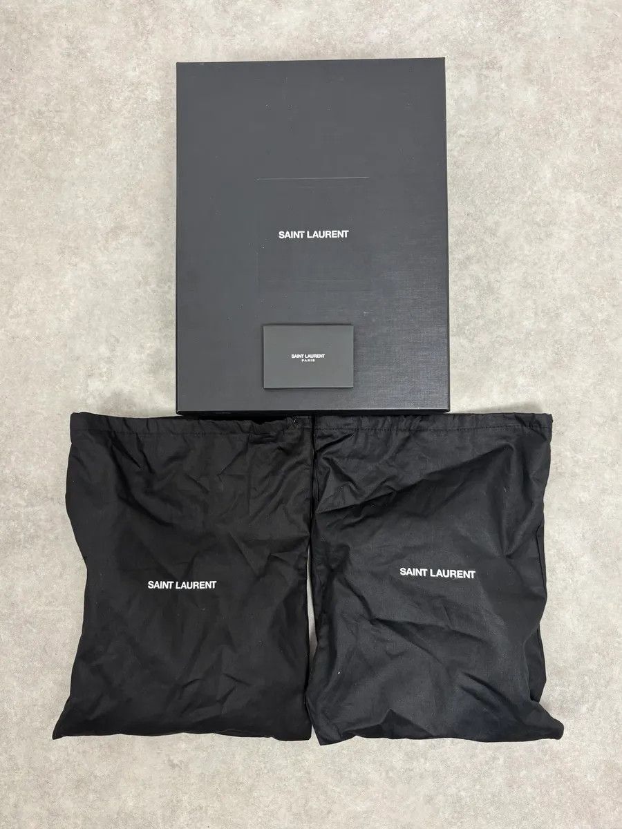 Saint Laurent Paris Saint Laurent Black Rock Leather Ankle Boots Size US 5.5 / EU 38 - 8 Thumbnail
