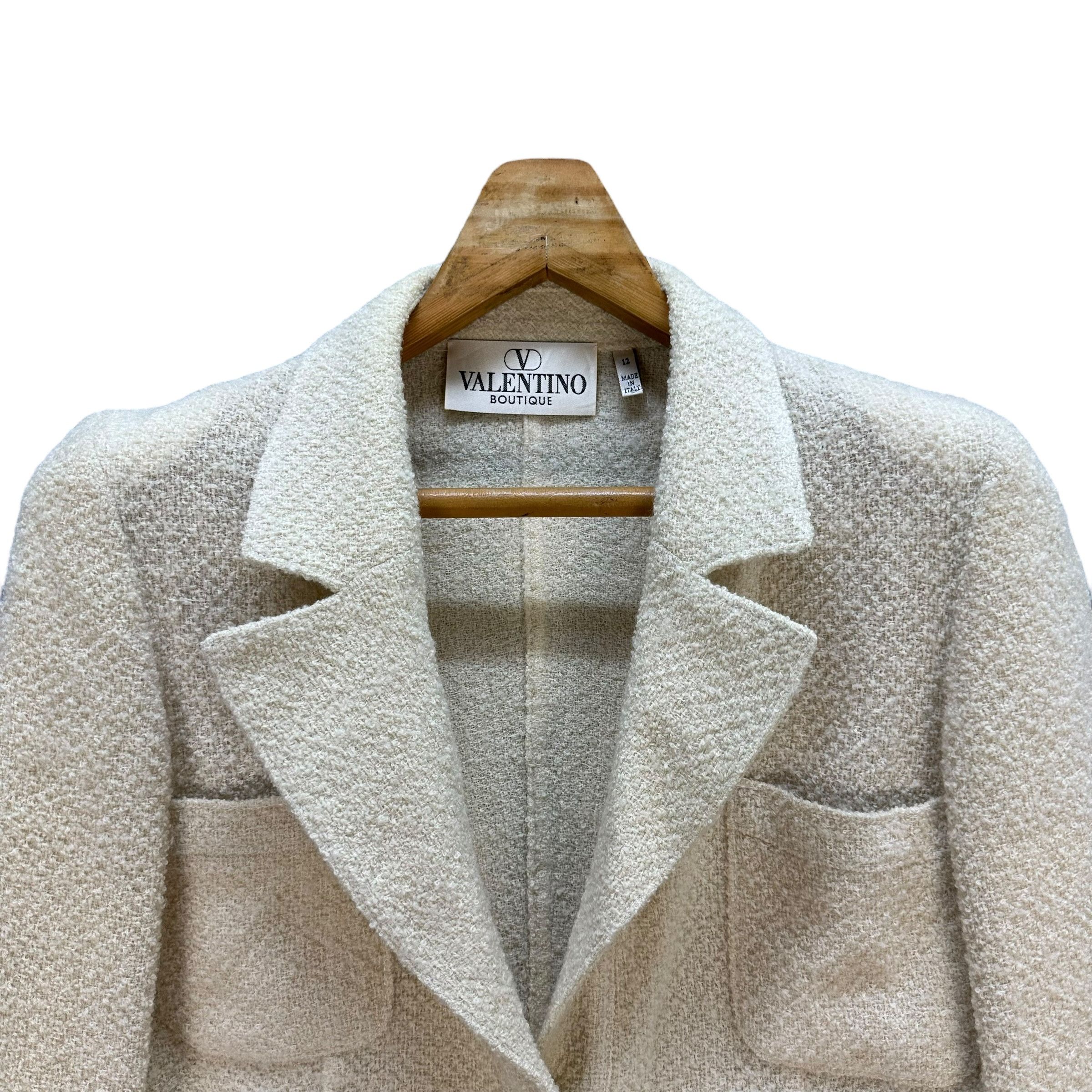 Valentino Vintage VALENTINO BOUTIQUE Virgin Wool Jacket #A68-1654 Size S / US 4 / IT 40 - 2 Thumbnail