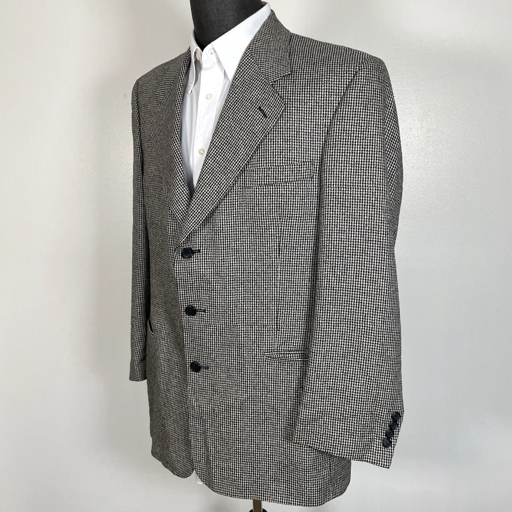 Vintage Gianfranco Ruffini Men's Sport Coat 44R Blazer Silk Wool