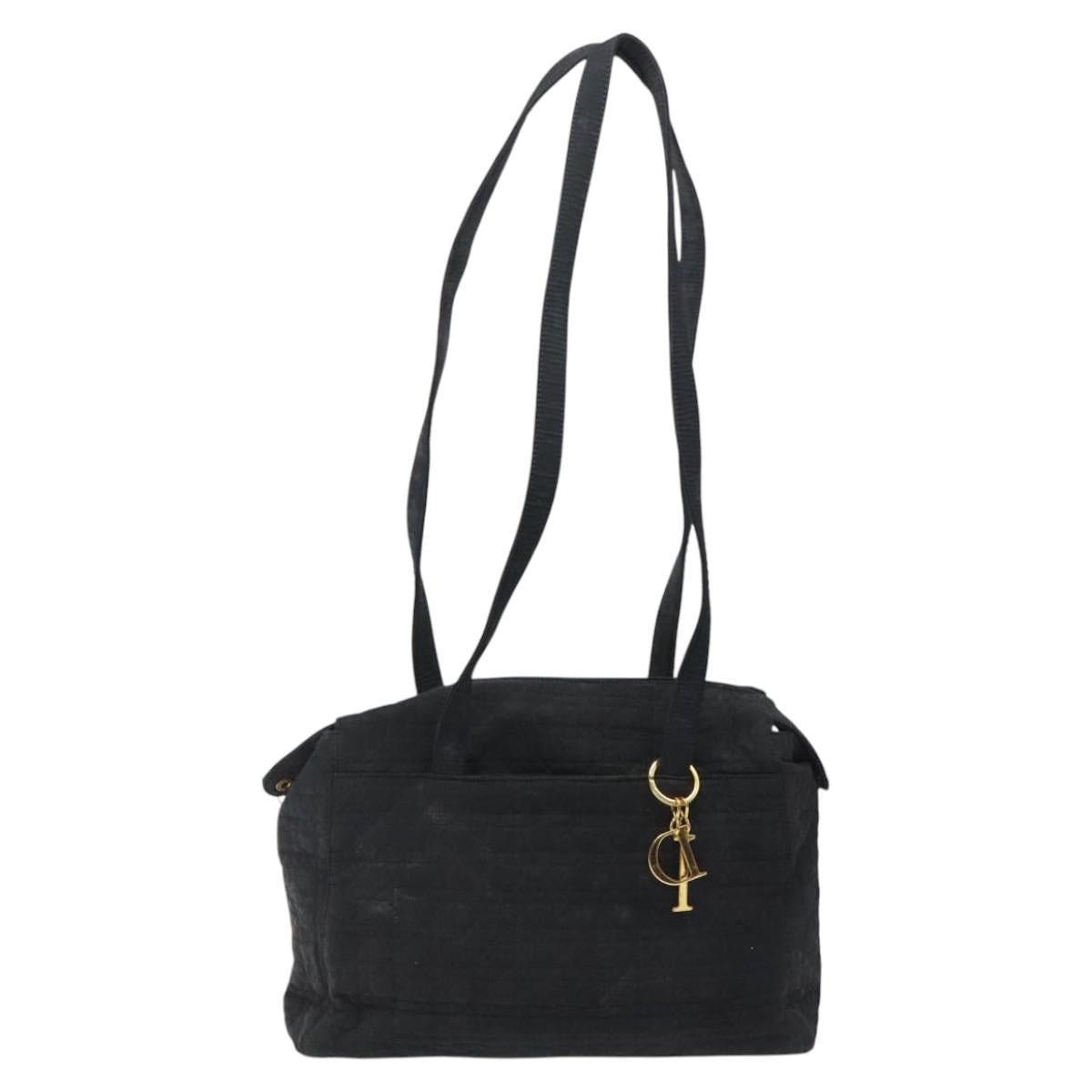 Dior DIOR Canage Shoulder Bag Nylon Black Gold Size ONE SIZE - 13 Thumbnail