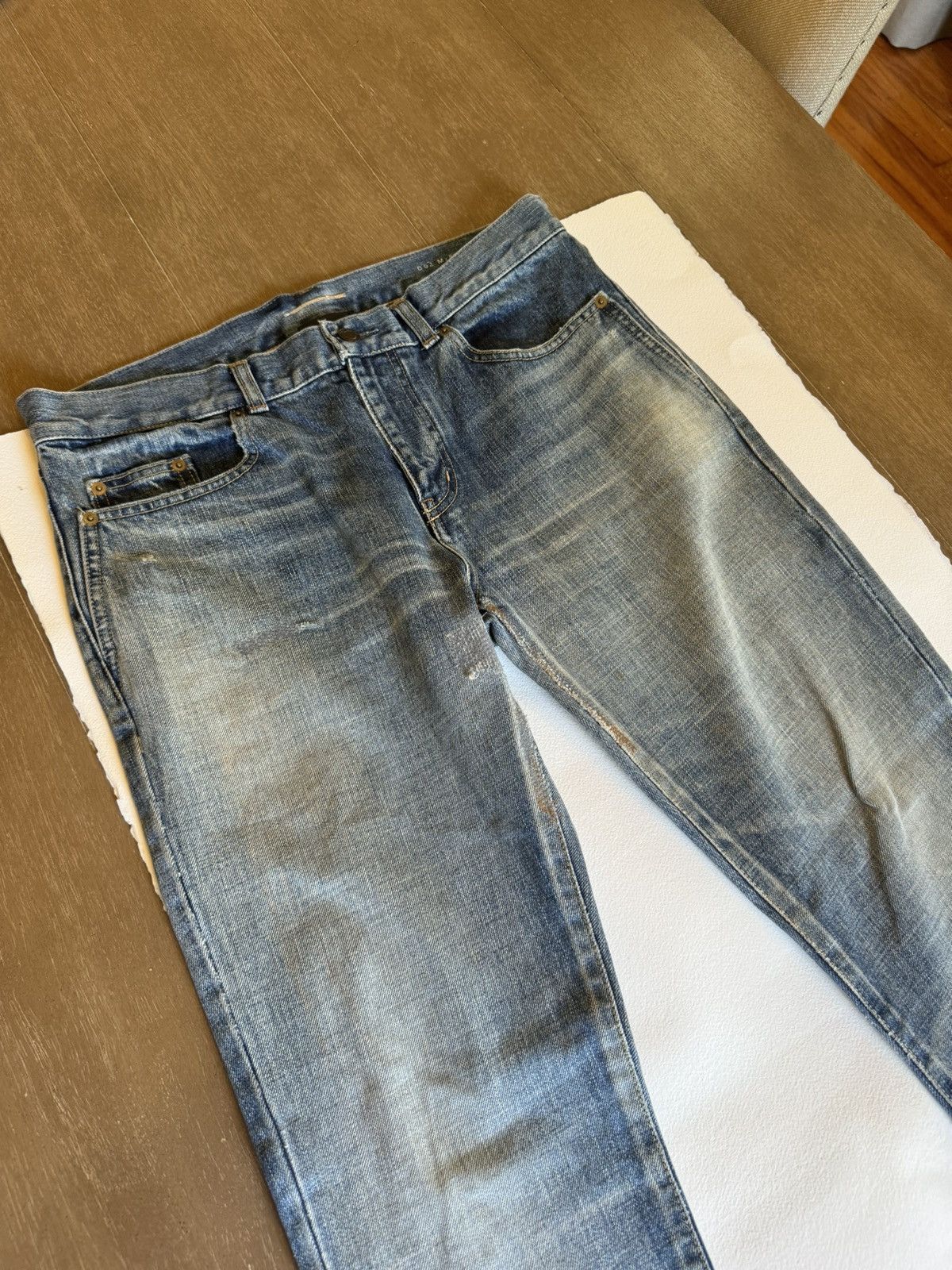 Saint Laurent Paris D02 Jeans Size US 31 - 2 Thumbnail