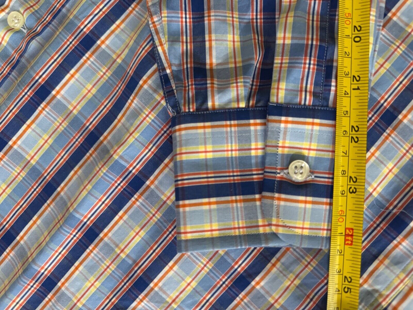 Paul & Shark Paul & Shark Yachting Mens S Blue Plaid Button Down Shirt Size US S / EU 44-46 / 1 - 3 Thumbnail