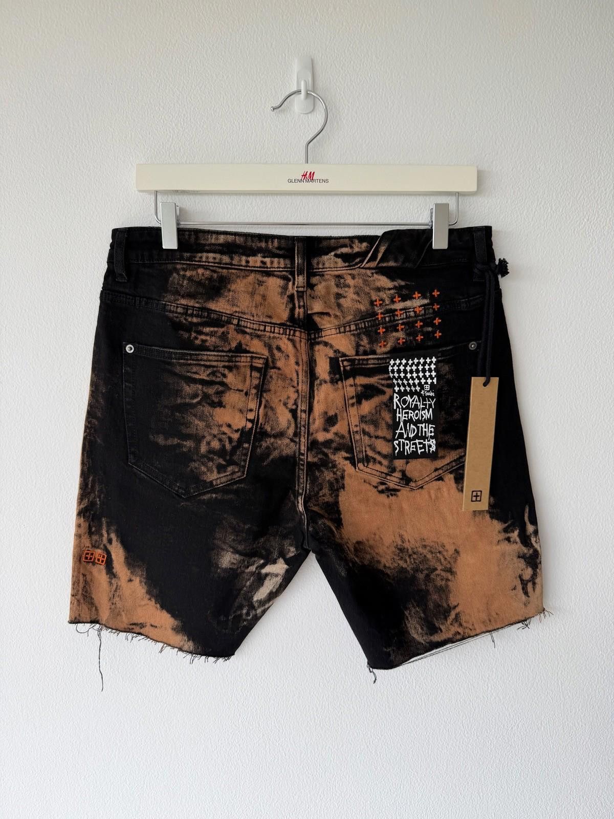 Ksubi new Ksubi mens denim shorts chopper hellfire black orange 32 Size US 32 / EU 48 - 5 Thumbnail