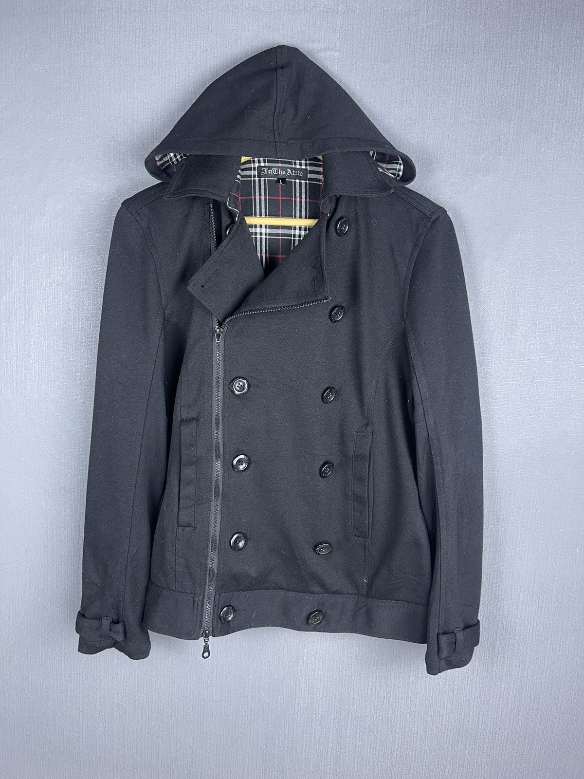 In The Attic 🔥STEALS IN THE ATTIC Double Layer Punk Style Hoodie Jacket Size US M / EU 48-50 / 2 - 2 Thumbnail