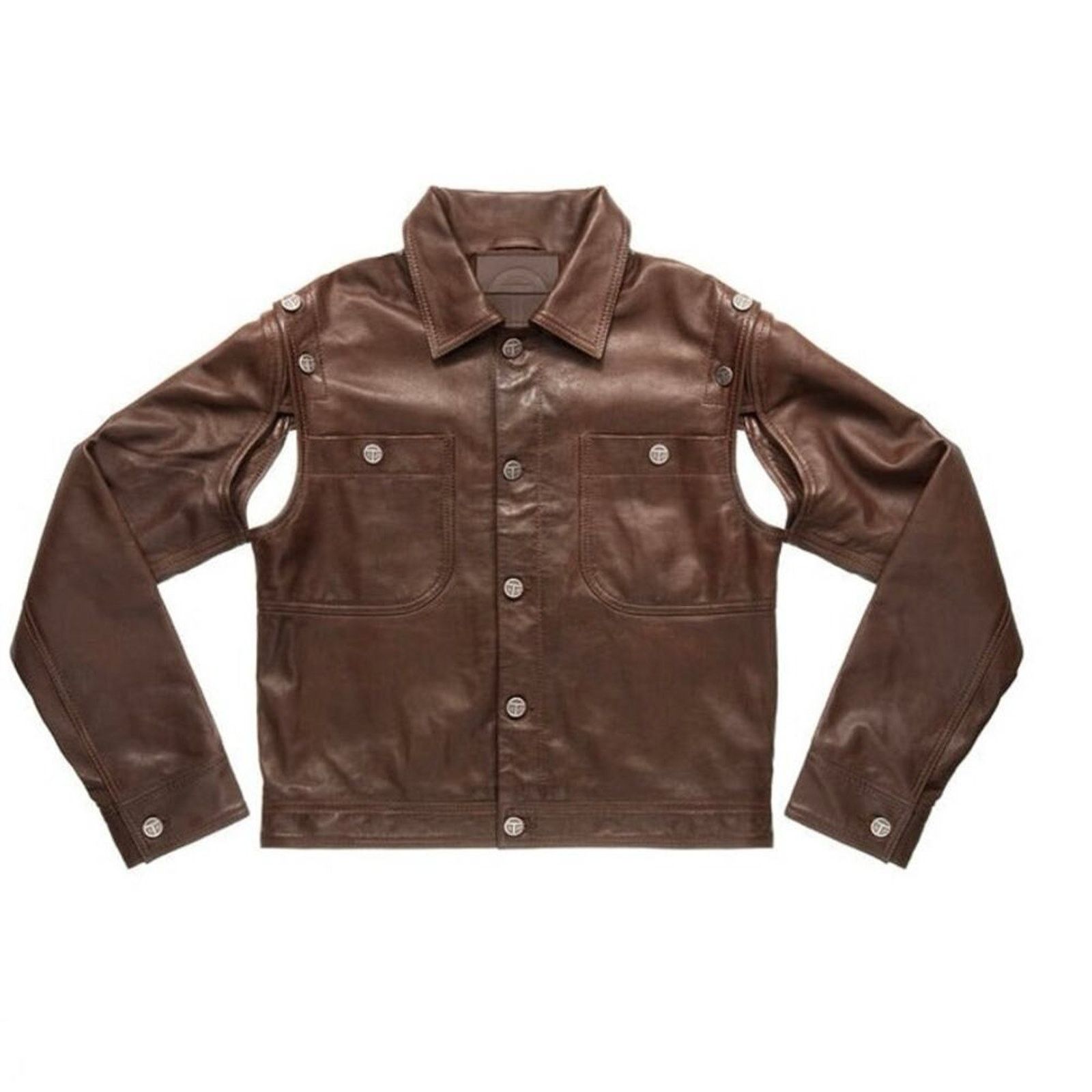 Telfar Telfar x Wilson’s Leather Detachable Sleeve Leather Jacket L Size US L / EU 52-54 / 3 - 2 Thumbnail