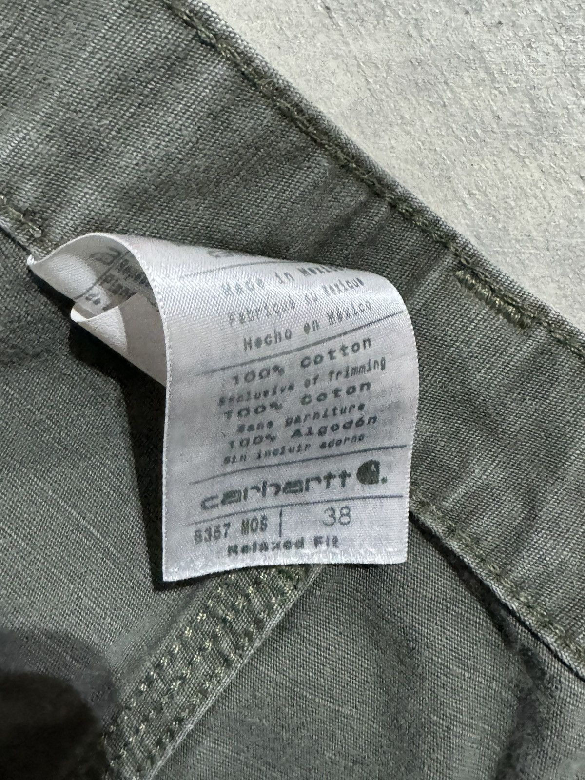 Carhartt × Vintage Grey Carhartt Cargo Carpenter Shorts Size US 38 / EU 54 - 6 Thumbnail
