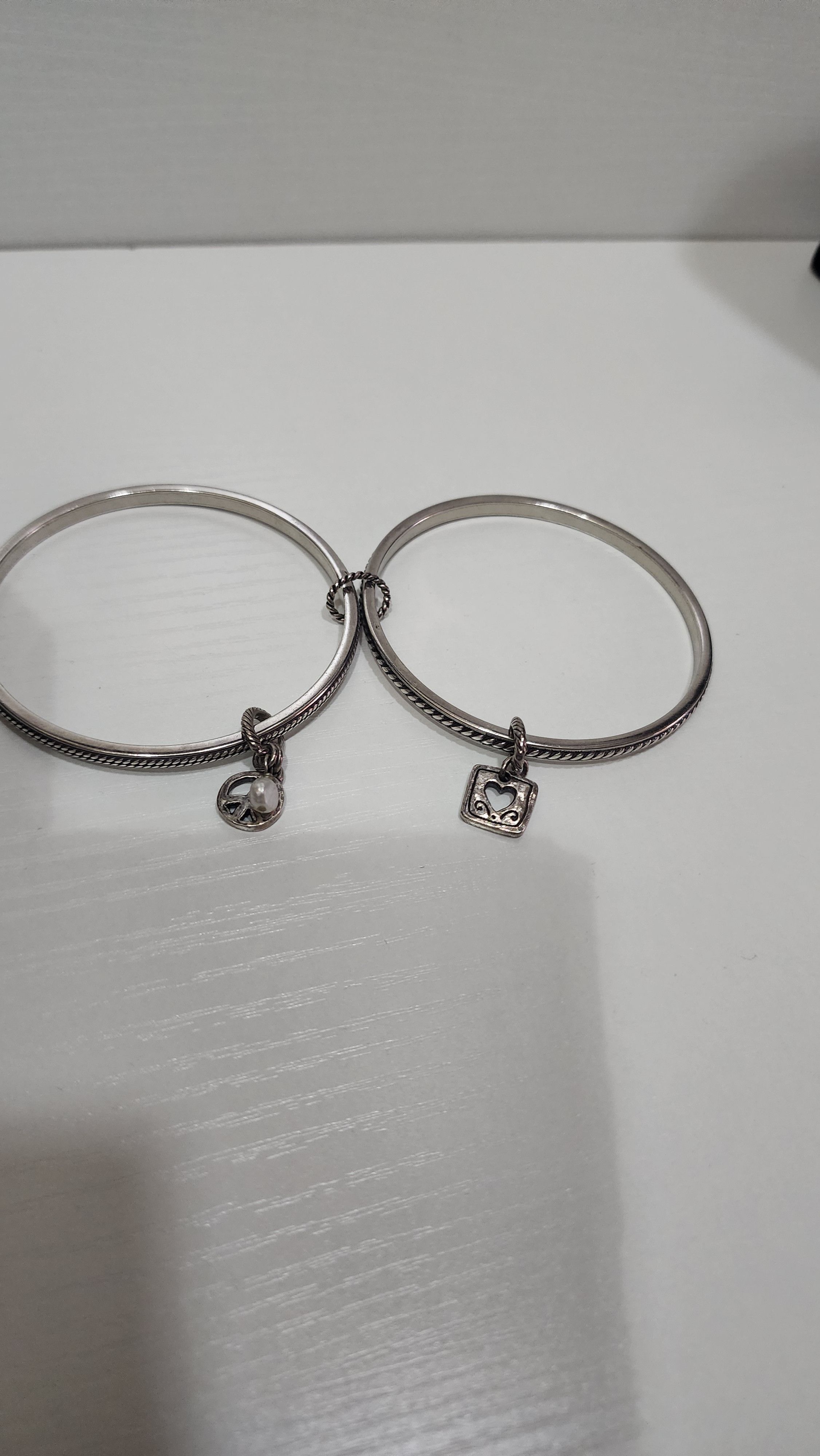 Brighton Brighton Double Bangle Charm Bracelet. Size ONE SIZE - 1 Thumbnail