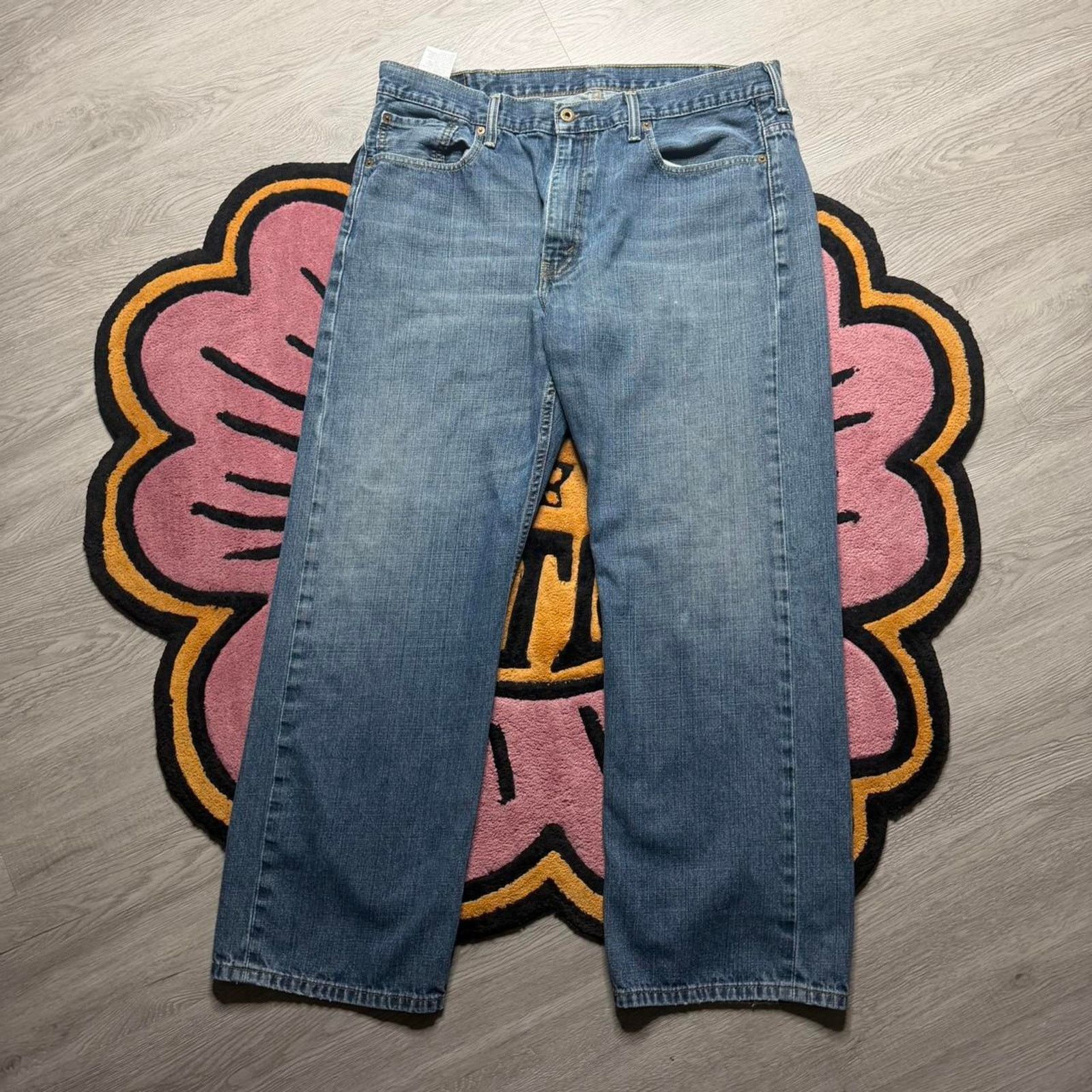 Levi's Levi’s Strauss 569 Loose Straight Stone Wash Denim Jeans Size US 38 / EU 54 - 1 Thumbnail