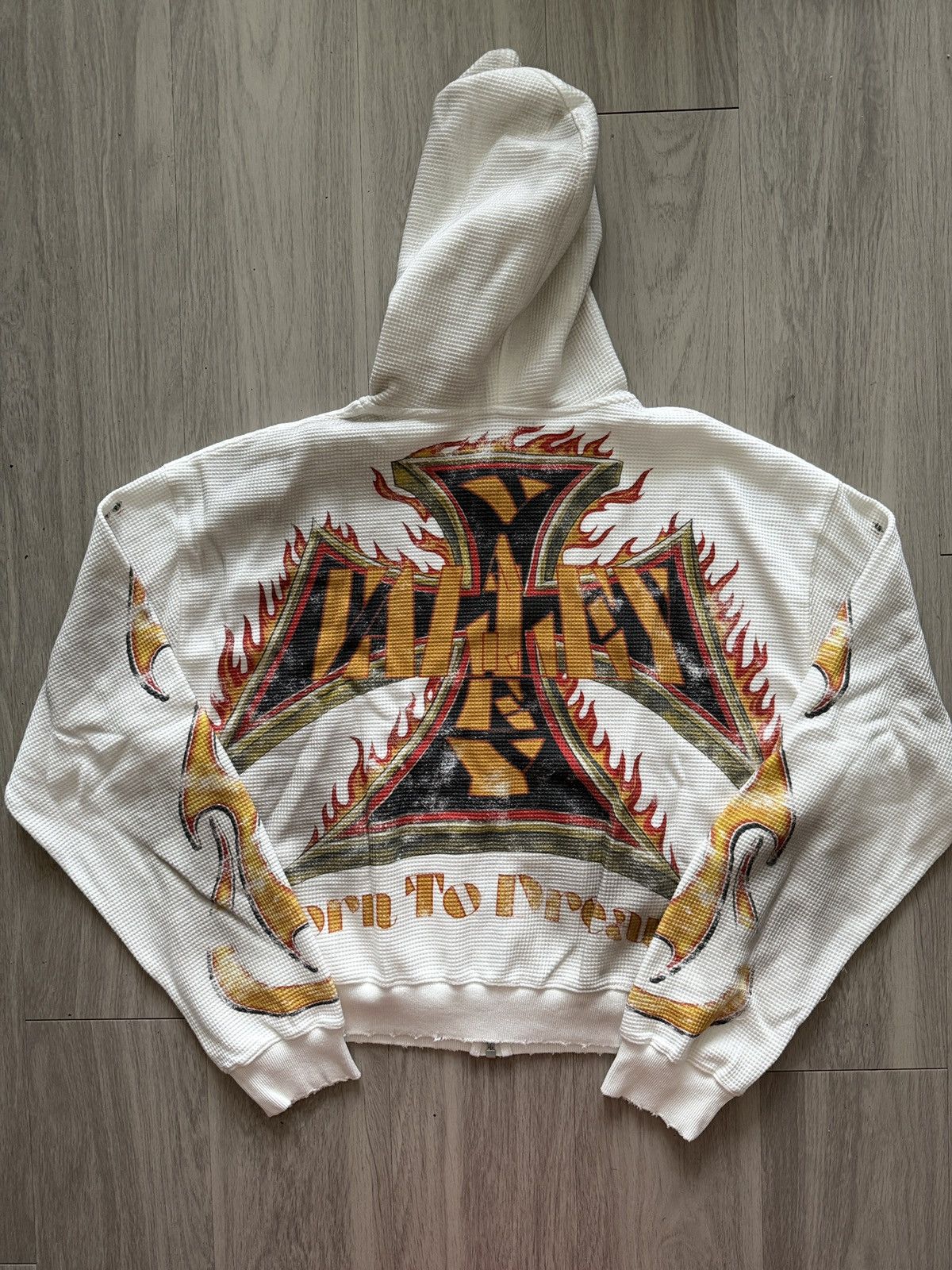 Vale Vale Forever White Reborn Waffle Zip Up Valley Dreams Size US L / EU 52-54 / 3 - 6 Thumbnail