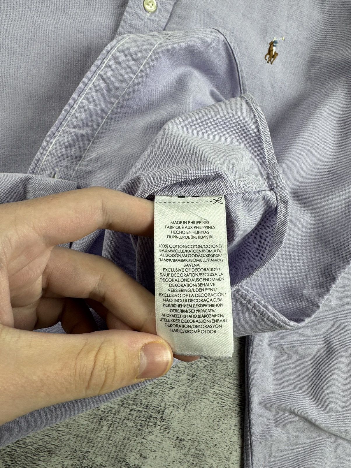 Polo Ralph Lauren Polo Ralph Lauren Basic Blank 90S Longsleeve Button Shirt Size US L / EU 52-54 / 3 - 12 Thumbnail