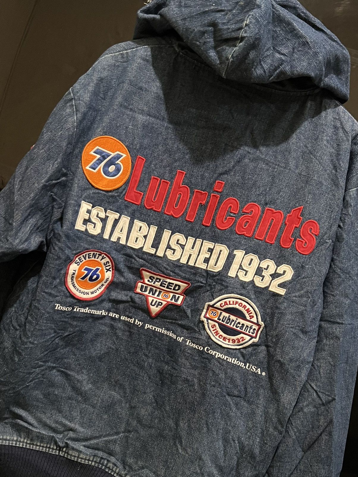 Vintage Vintage 76 Lubricant Denim Active Jacket Size US M / EU 48-50 / 2 - 1 Thumbnail