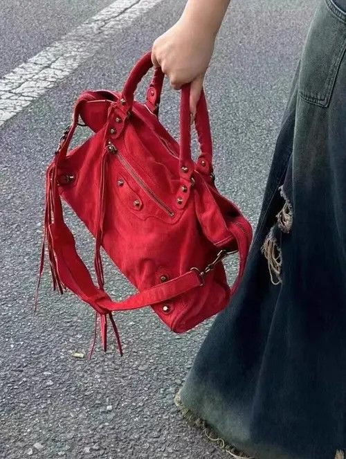 Japanese Brand × Vintage Women's red handbag Size ONE SIZE - 2 Thumbnail