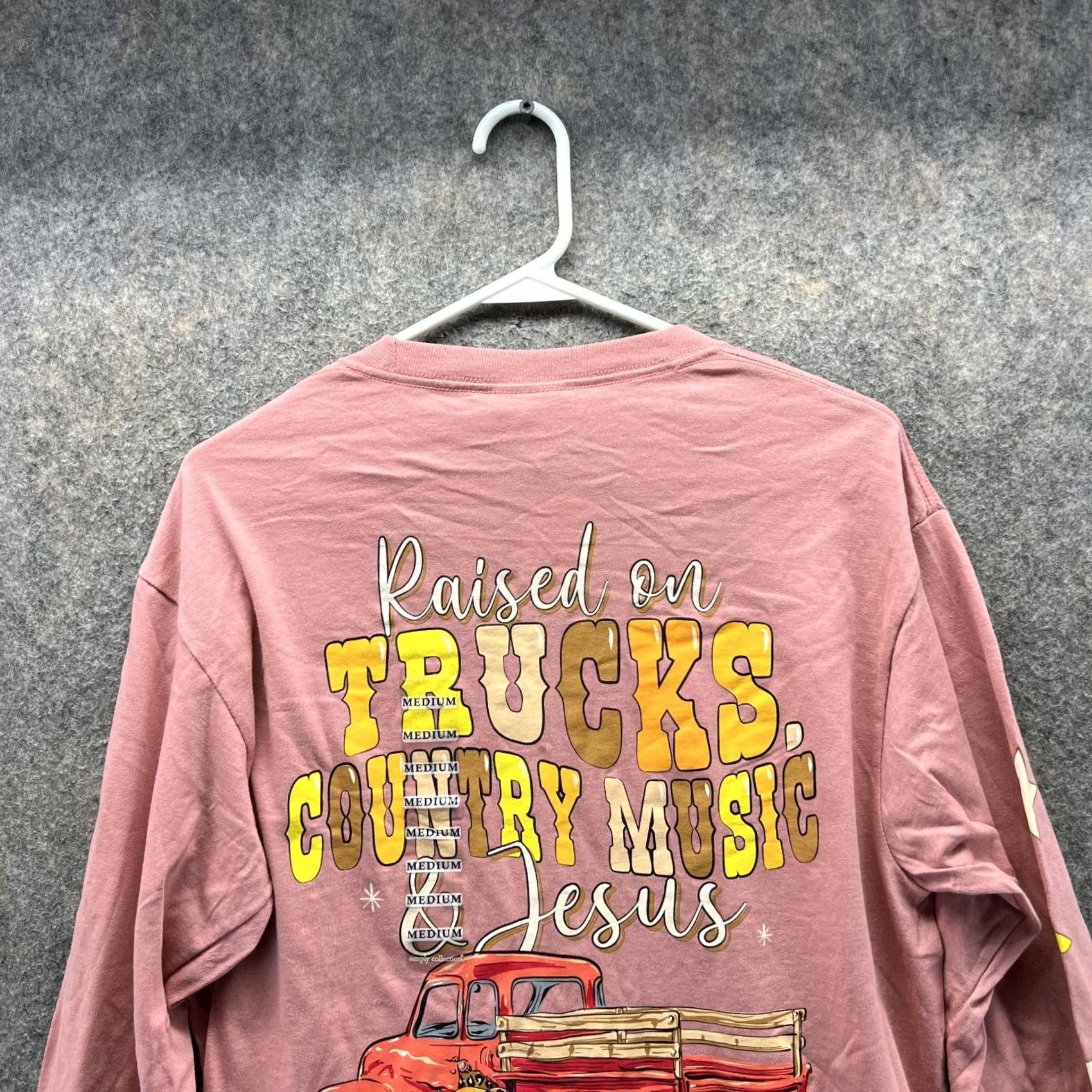 Pinko Simply Southern Shirt Men Medium Adult Pink Crewneck Long Sleeve Size US M / EU 48-50 / 2 - 3 Thumbnail